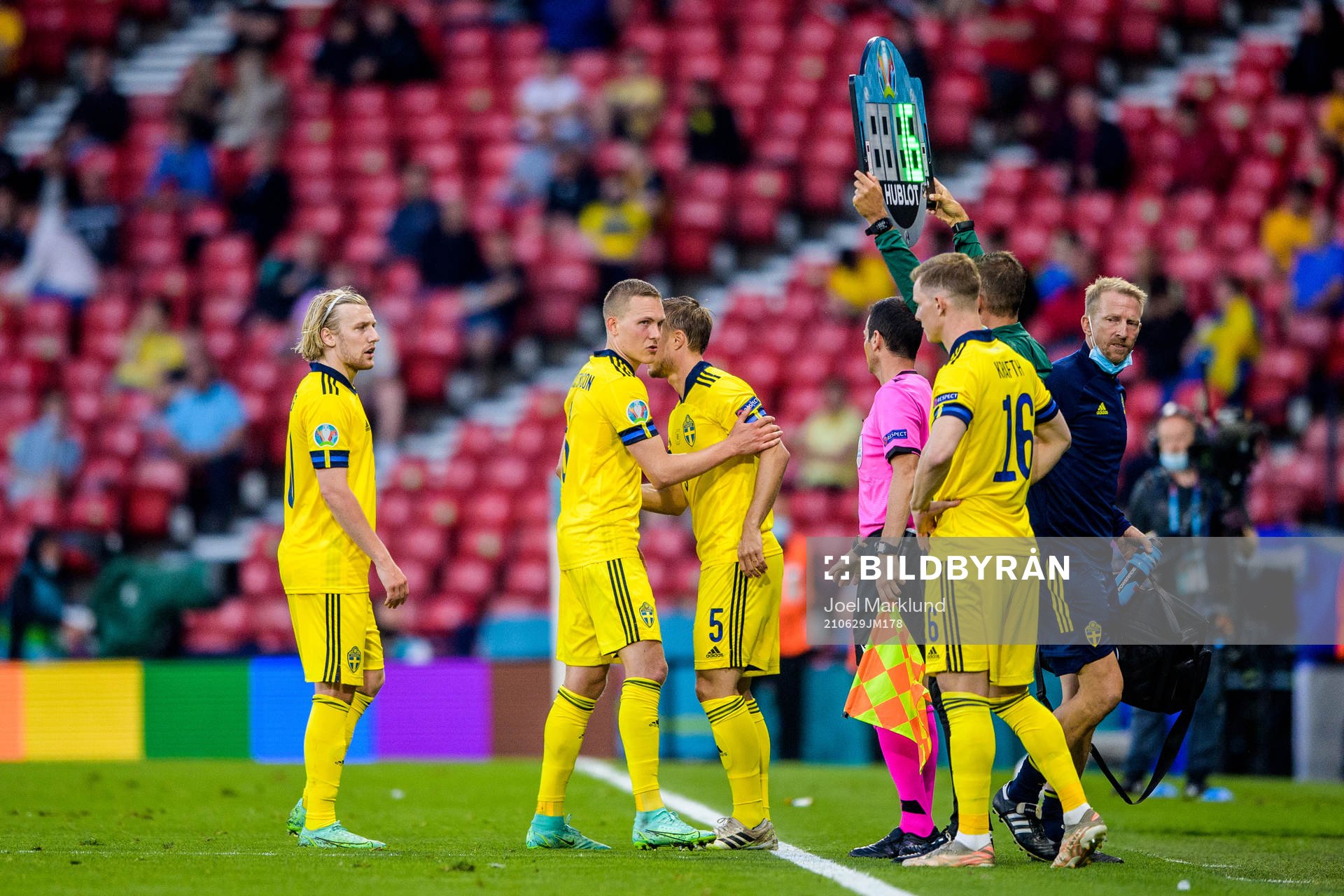 Emil Forsberg, Ludwig Augustinsson, Pierre Bengtsson and