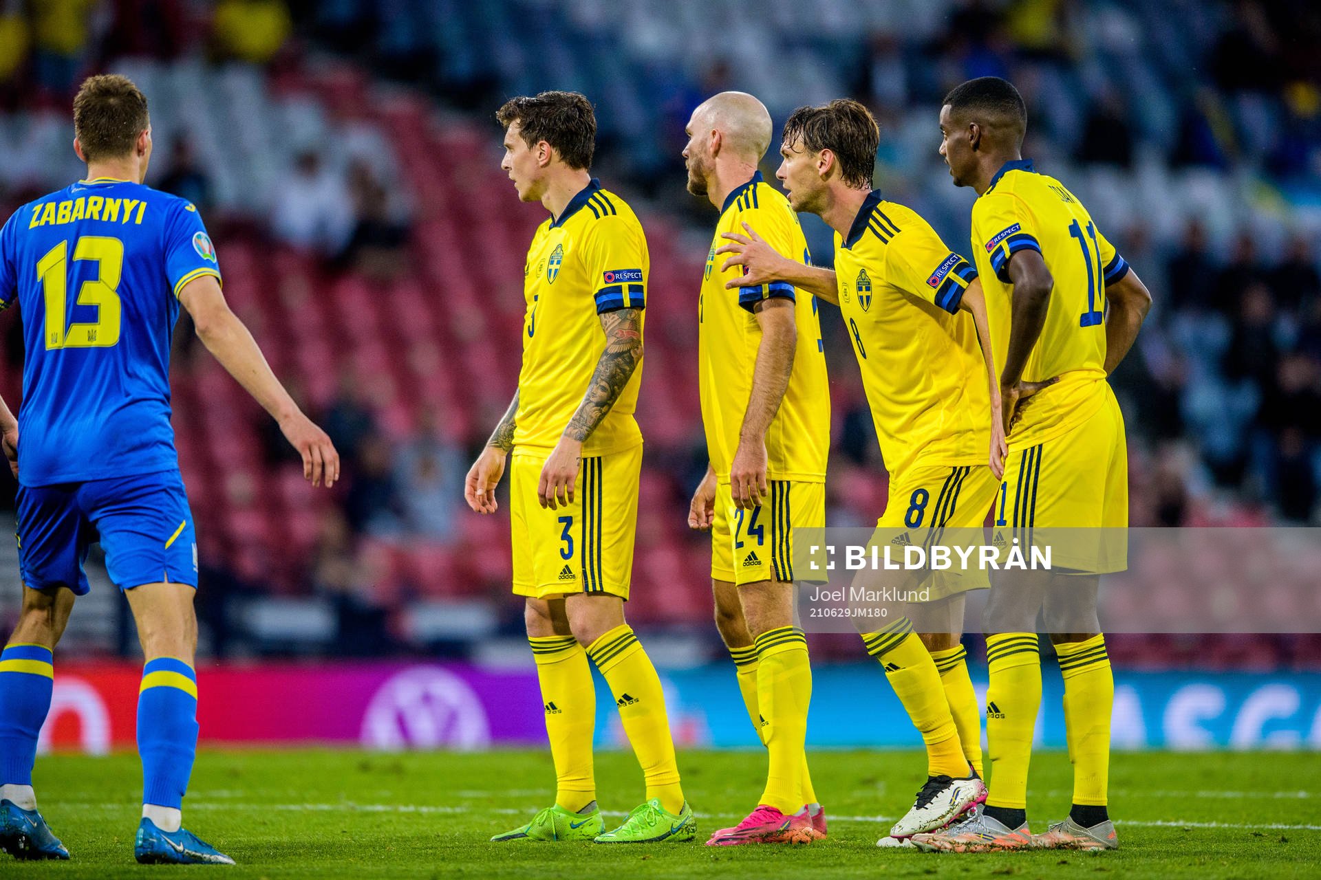 Victor Nilsson Lindelöf, Marcus Danielson, Albin Ekdal and