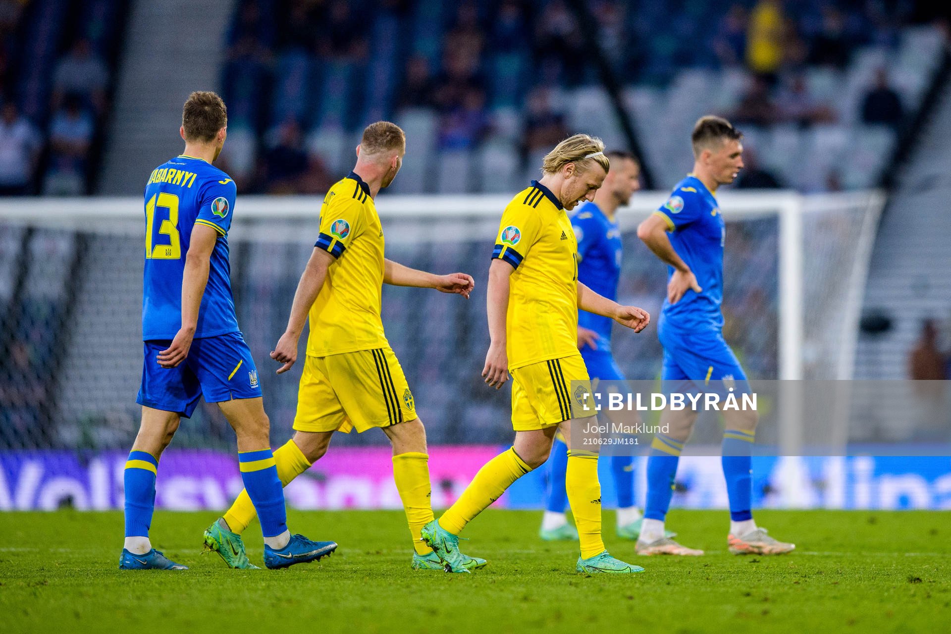 Emil Forsberg of Sweden looks dejected