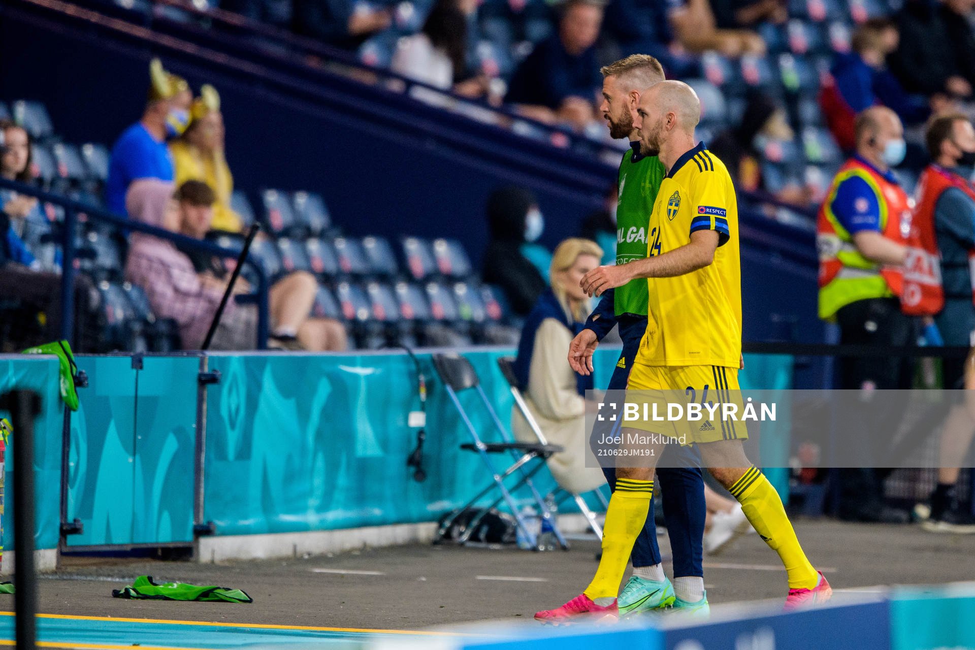 Pontus Jansson and Marcus Danielson of Sweden