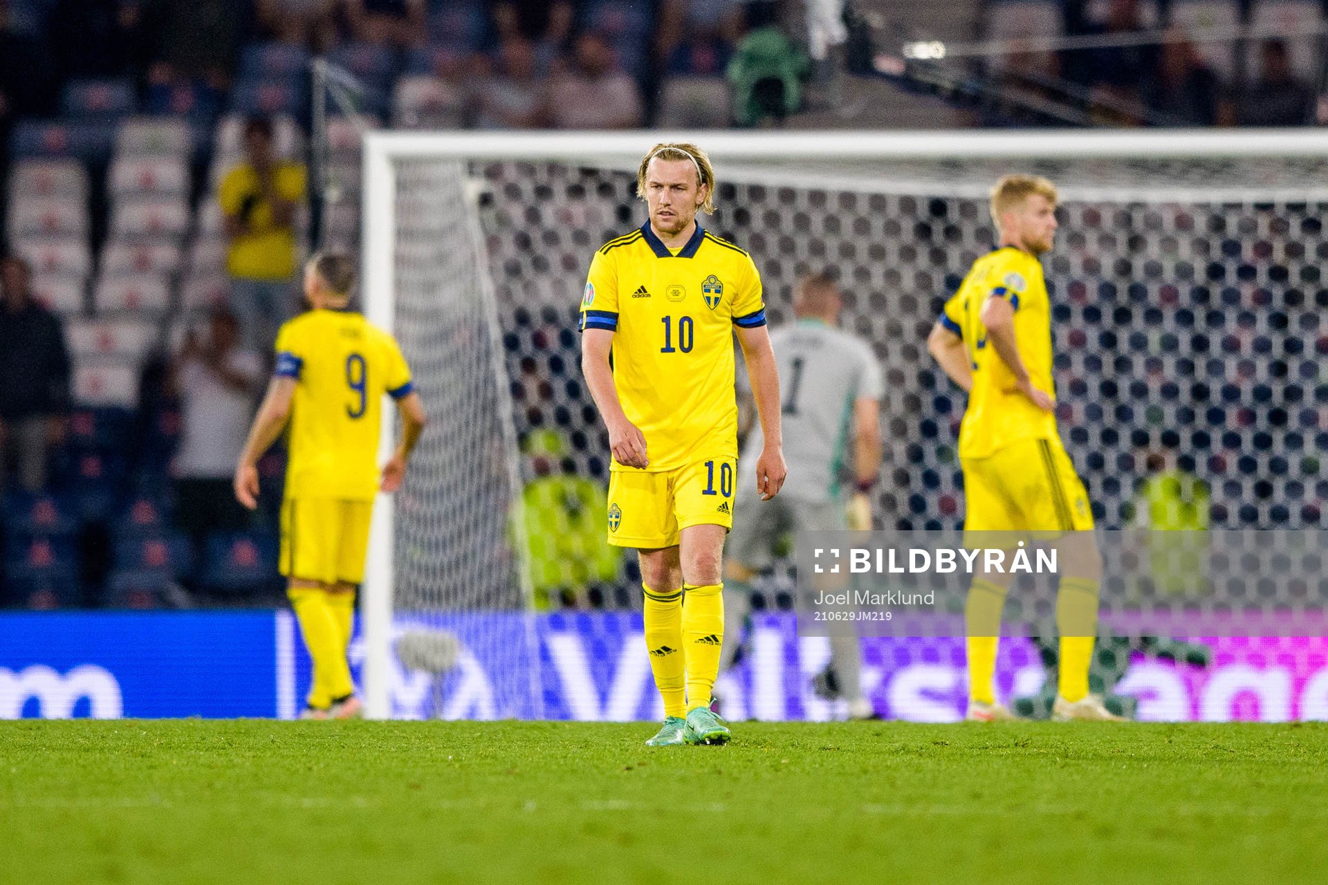 Emil Forsberg of Sweden looks dejected