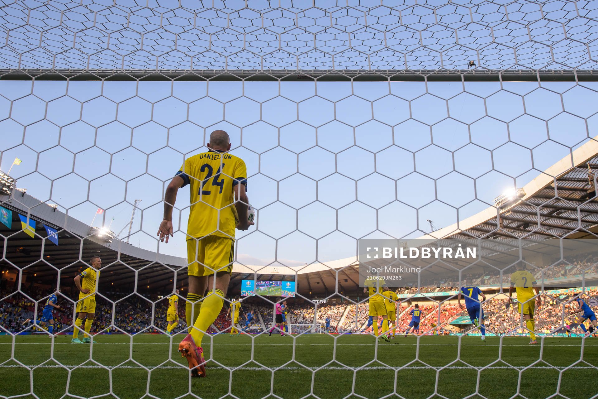 Marcus Danielson of Sweden looks dejected