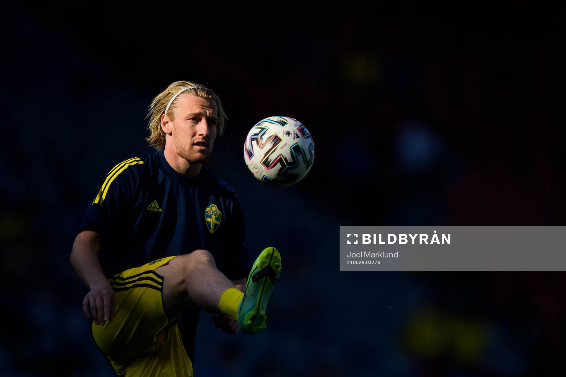 Emil Forsberg of Sweden at warmup