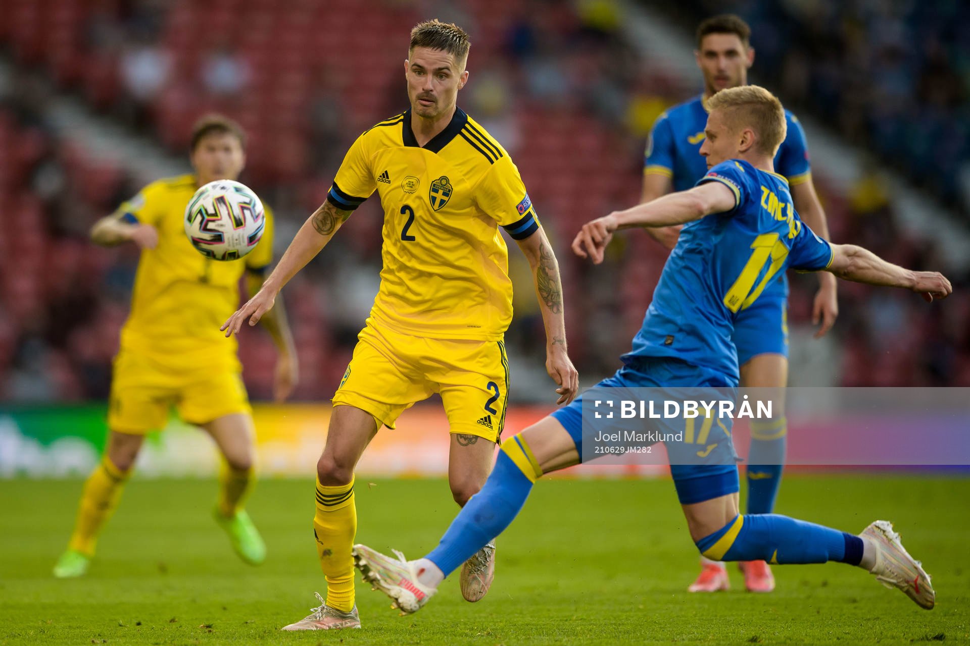 Mikael Lustig of Sweden and Oleksandr Zinchenko of Ukraine