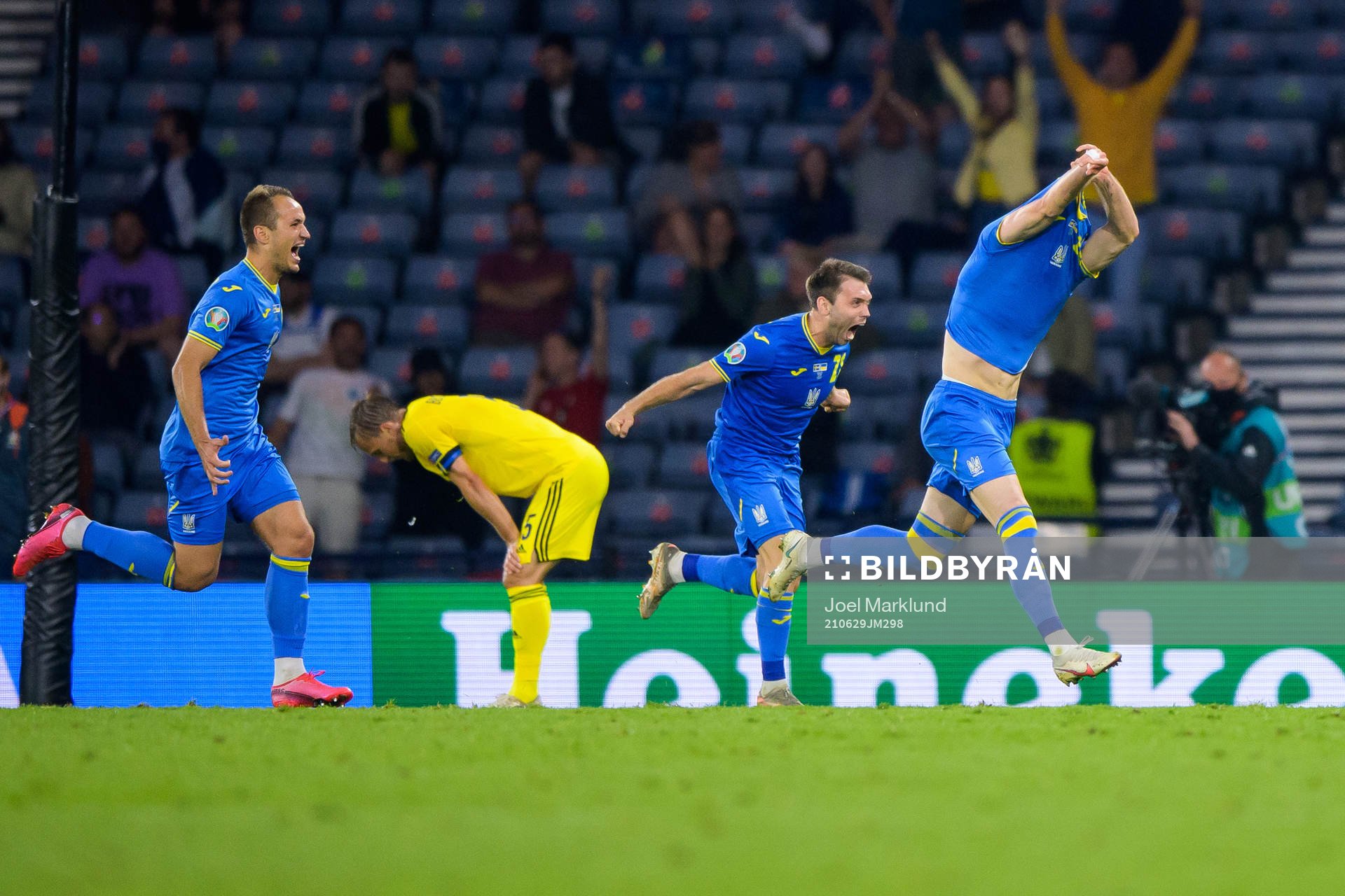 Yevhen Makarenko, Oleksandr Karavaev and Artem Dovbyk of