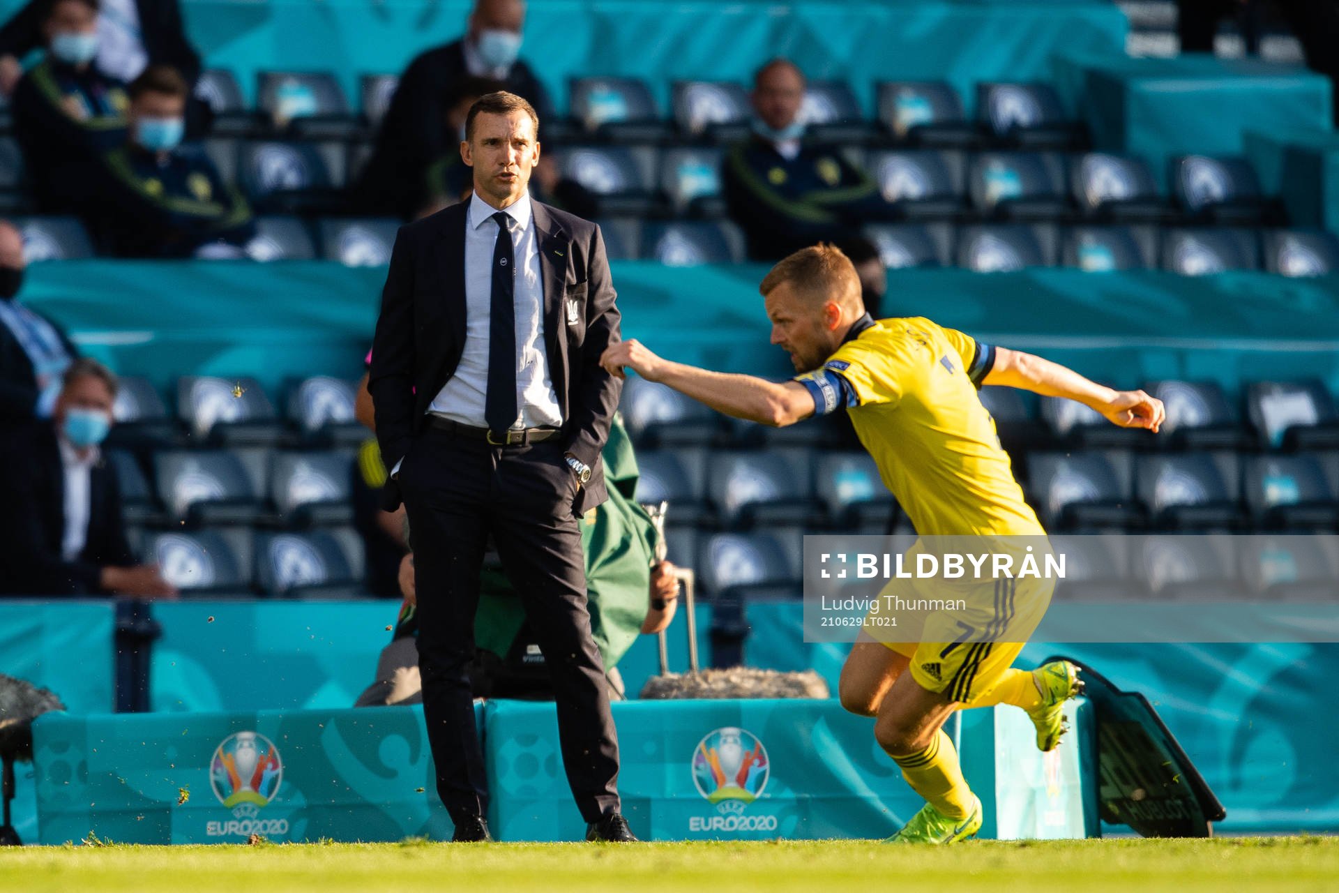 Head coach Andriy Shevchenko of Ukraine
