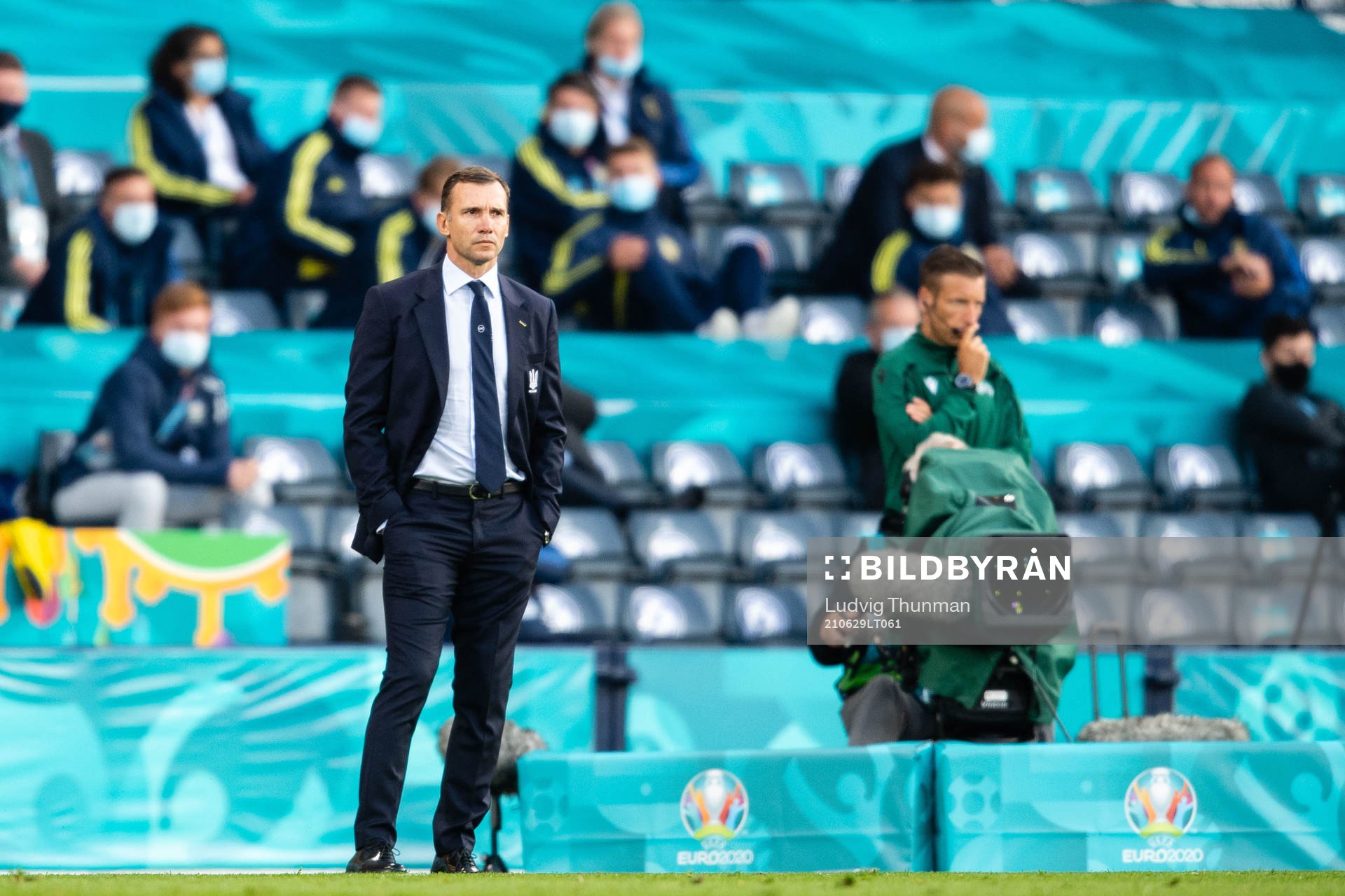 Head coach Andriy Shevchenko of Ukraine