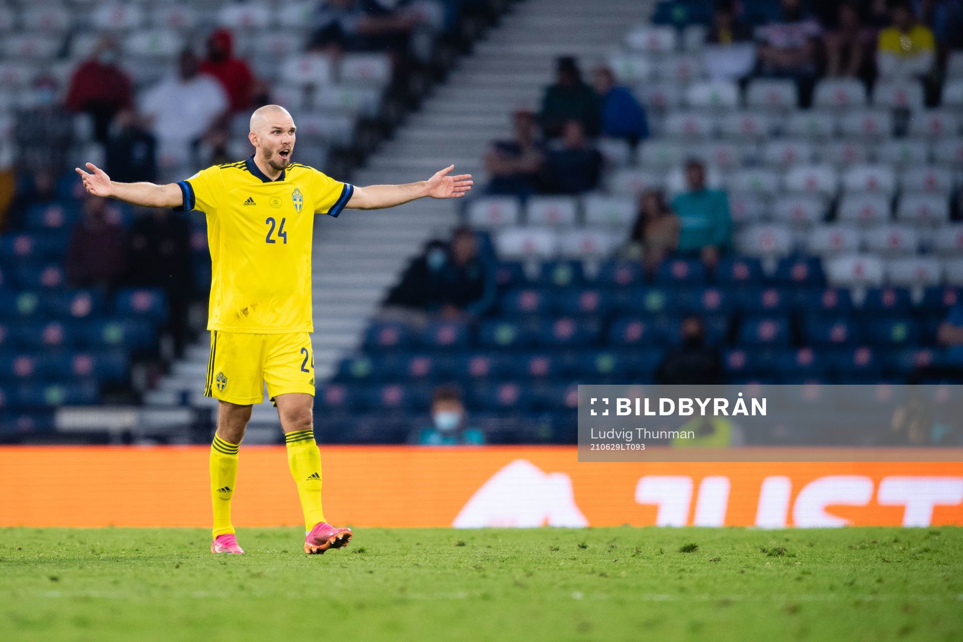 Marcus Danielson of Sweden looks dejected
