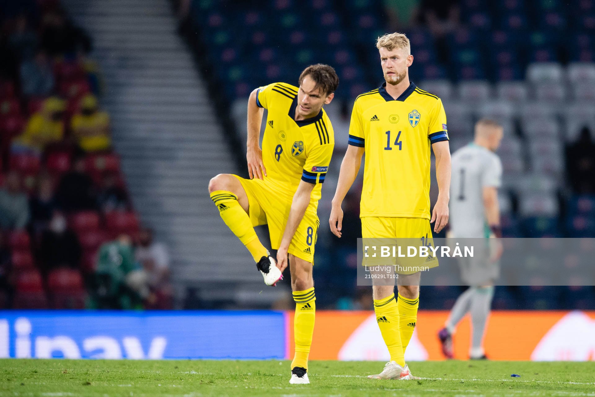 Albin Ekdal and Filip Helander of Sweden