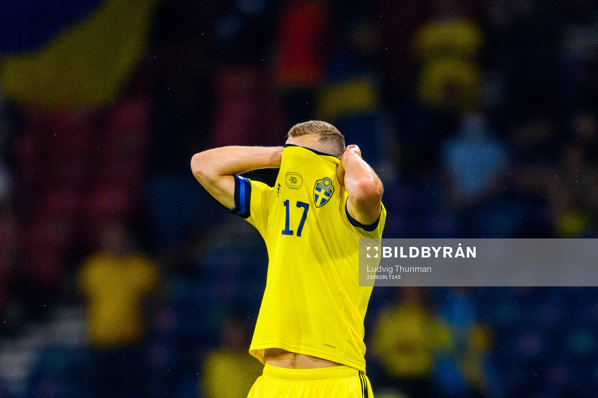 Viktor Claesson of Sweden looks dejected