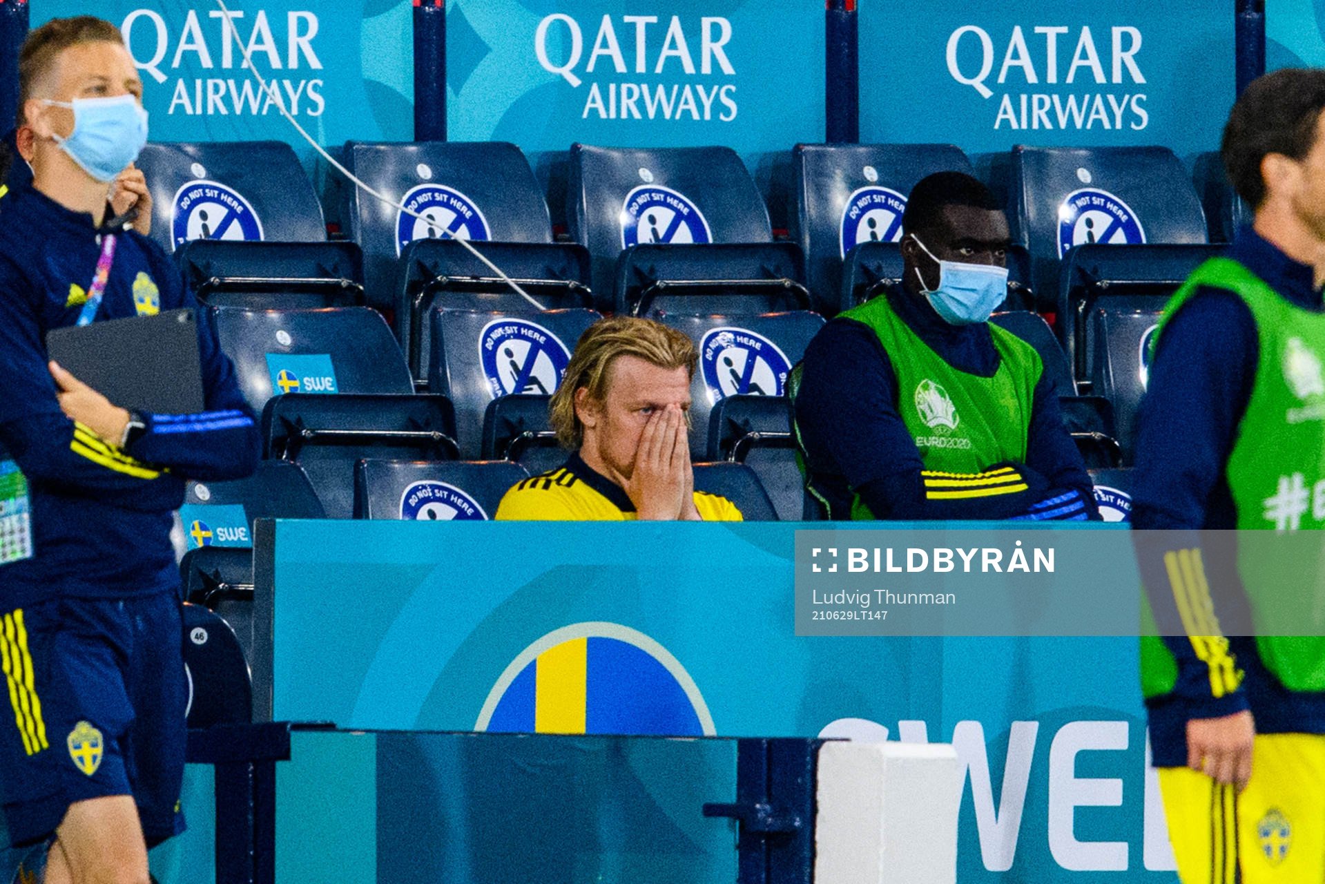 Emil Forsberg of Sweden looks dejected