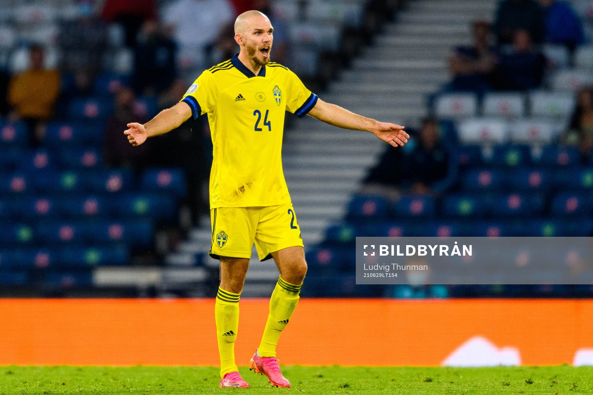 Marcus Danielson of Sweden reacts