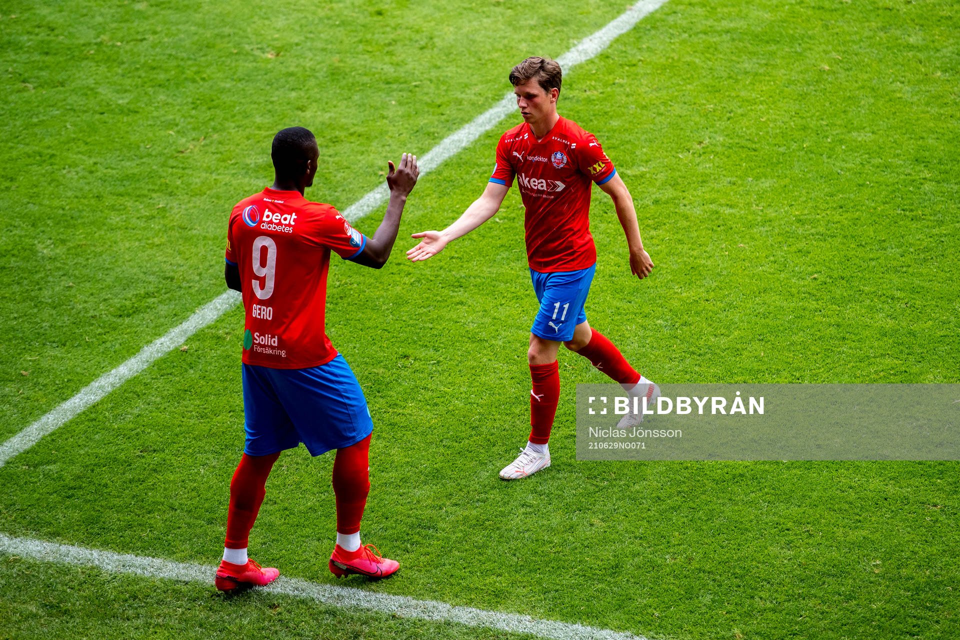 Helsingborgs Alhaji Gero blir inbytt och Max Svensson utgår