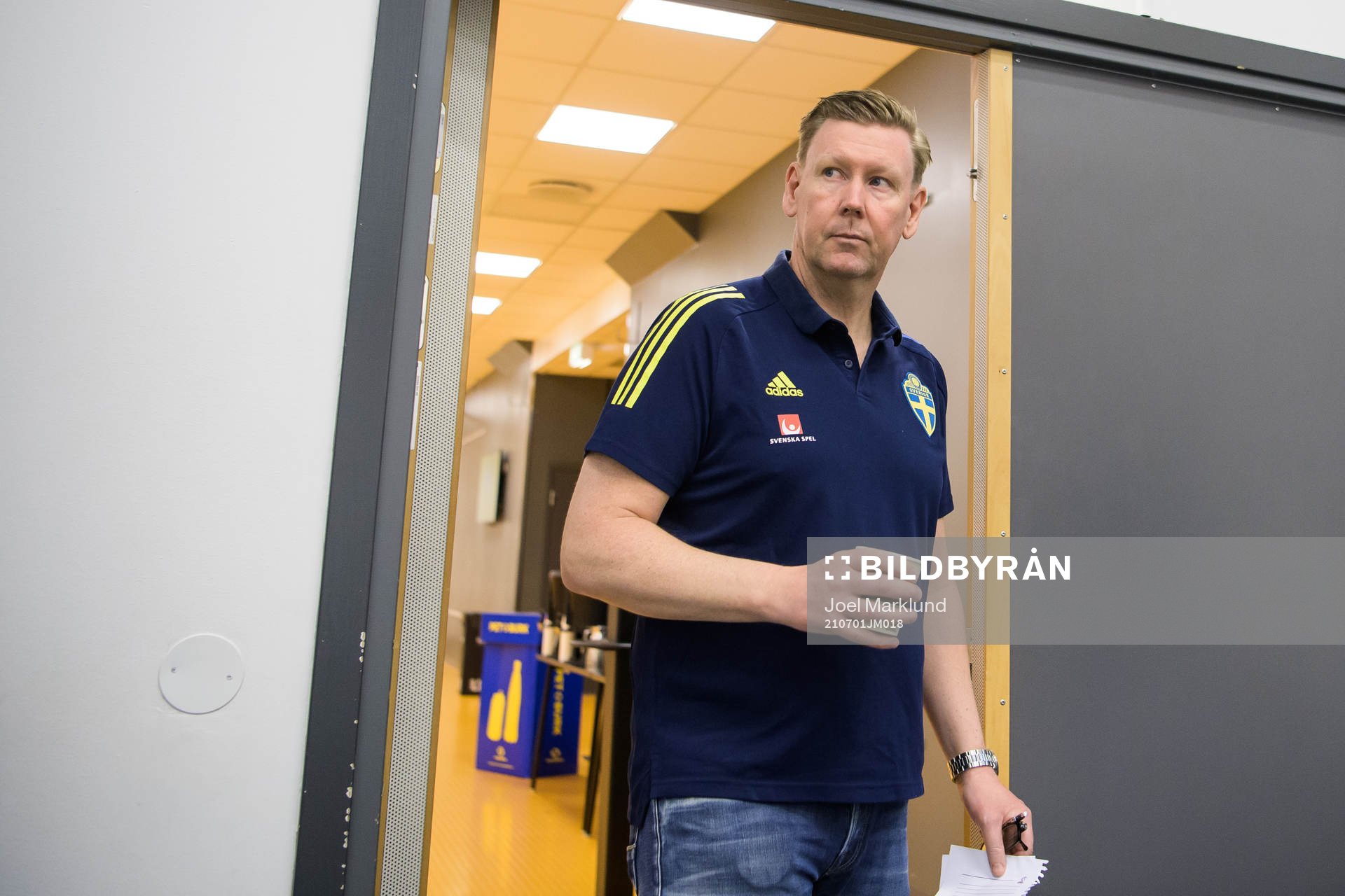 Assistant coach Peter Wettergren of the Swedish national