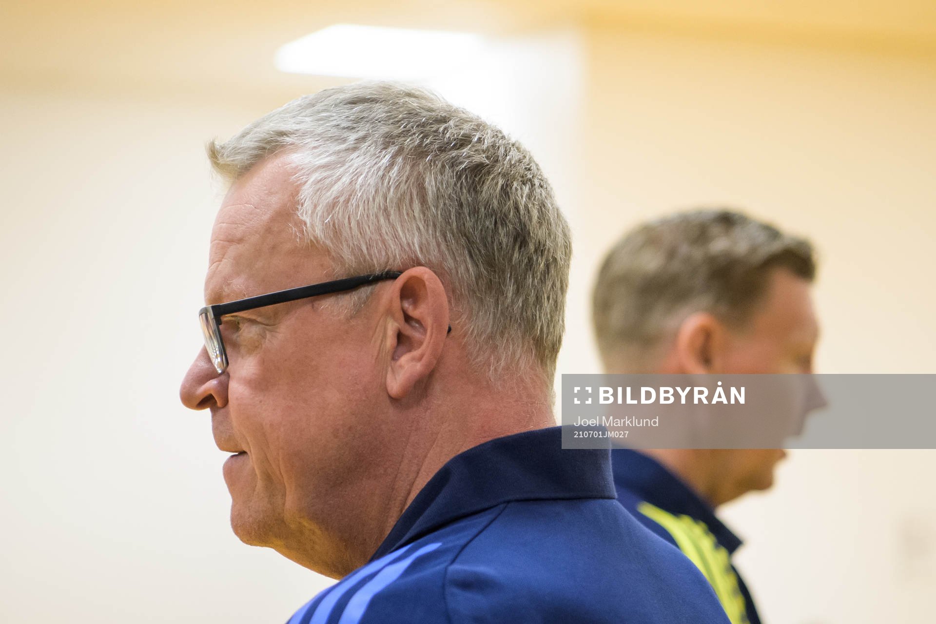 Head coach Janne Andersson and assistant coach Peter