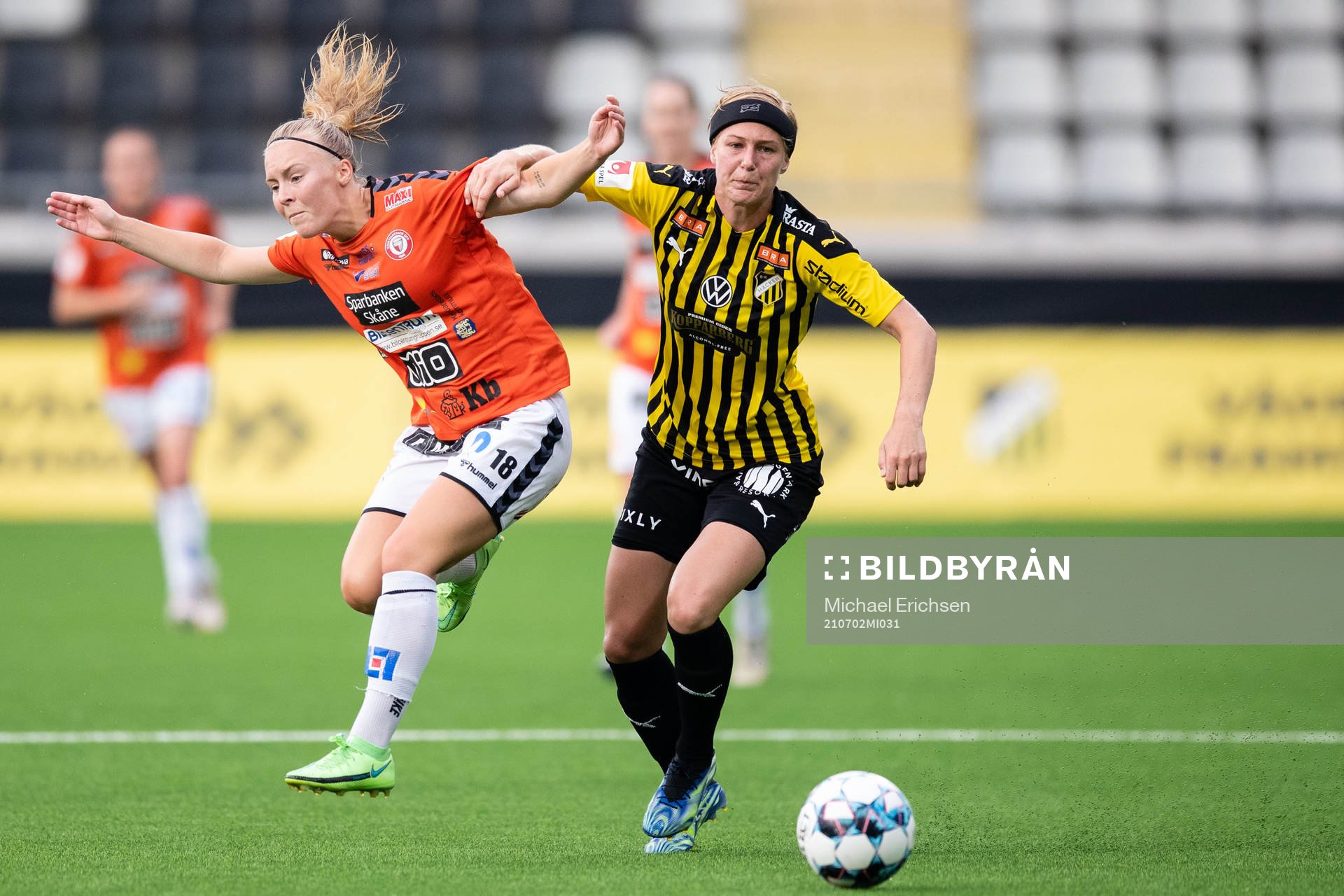 Kristianstads Jutta Rantala och Häckens Luna Nörgaard