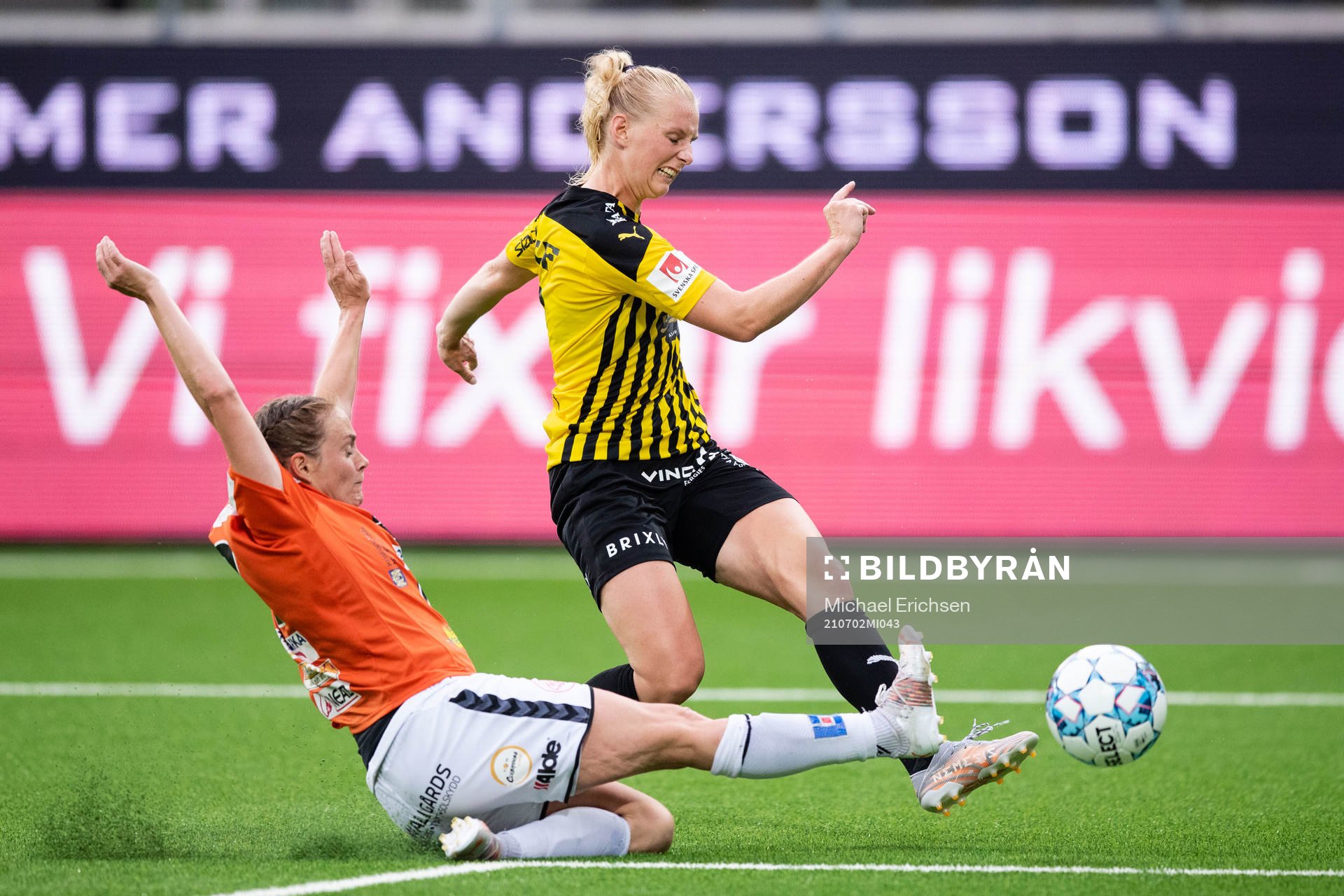 Kristianstads Sif Atladóttir och Häckens Stina
