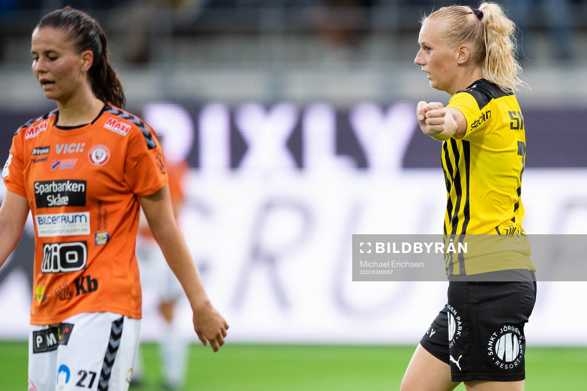 Kristianstads Josefin Harrysson deppar samtidigt som