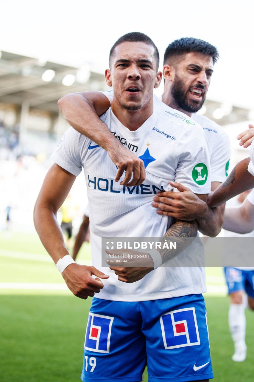 IFK Norrköpings Lucas Lima jublar