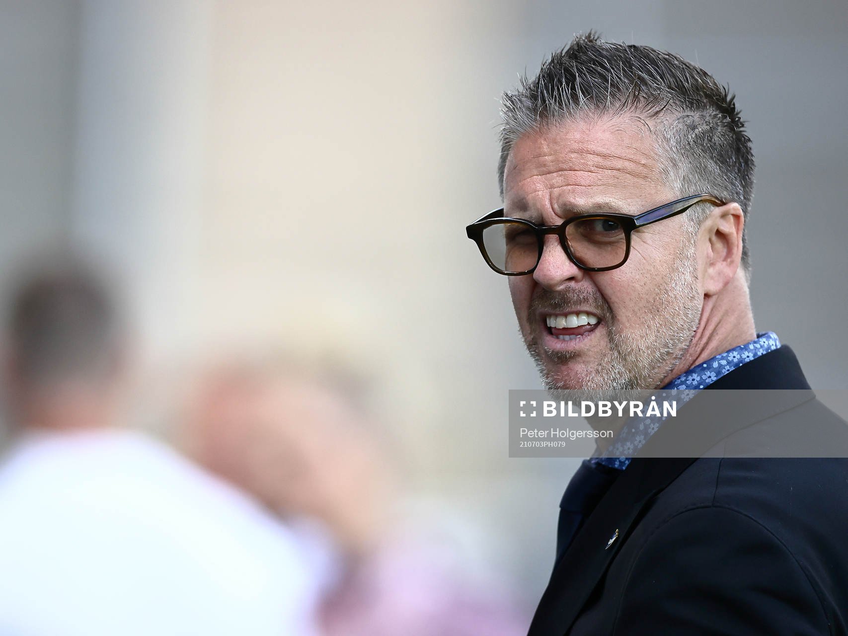 IFK Norrköpings tränare Rikard Norling under fotbollsmatchen i Allsvenskan mellan IFK Norrköping och Malmö FF den 3 juli 2021 i Norrköping.