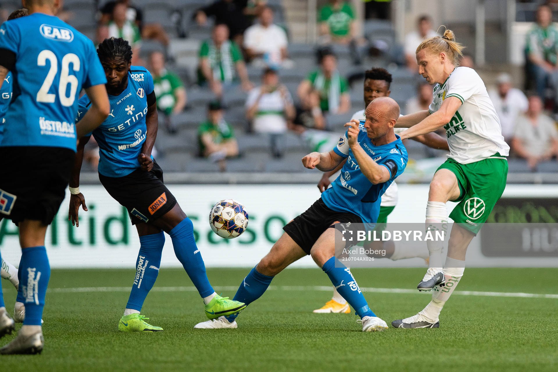 Halmstads Andreas Johansson och Hammarbys Gustav Ludwigson