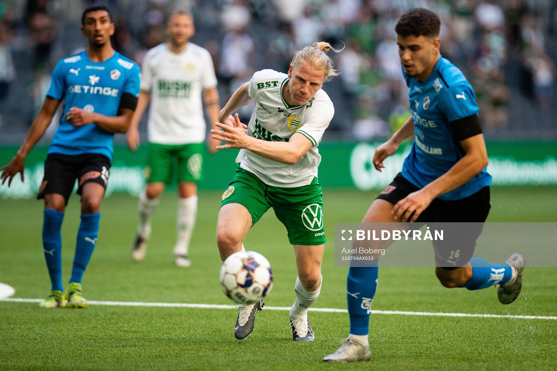 Hammarbys Gustav Ludwigson och Halmstads Edvin Kurtulus