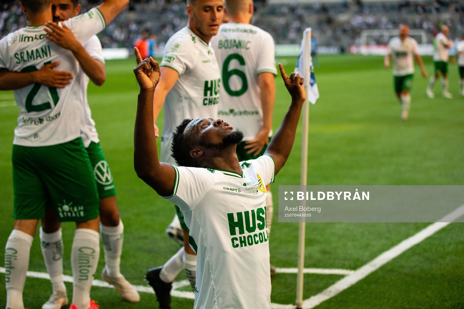 Hammarbys David Accam jublar