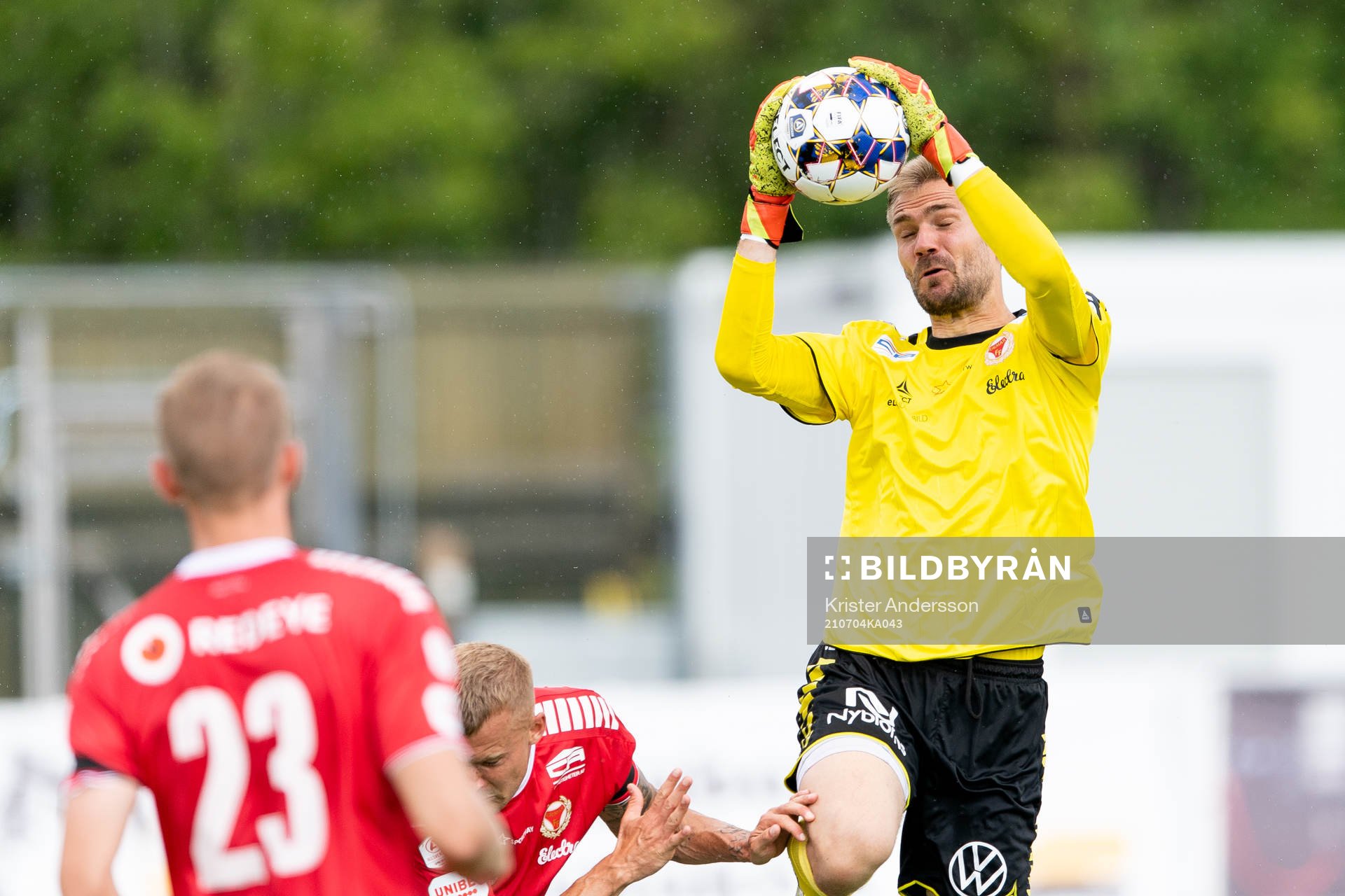 Kalmars målvakt Lucas Hägg Johansson