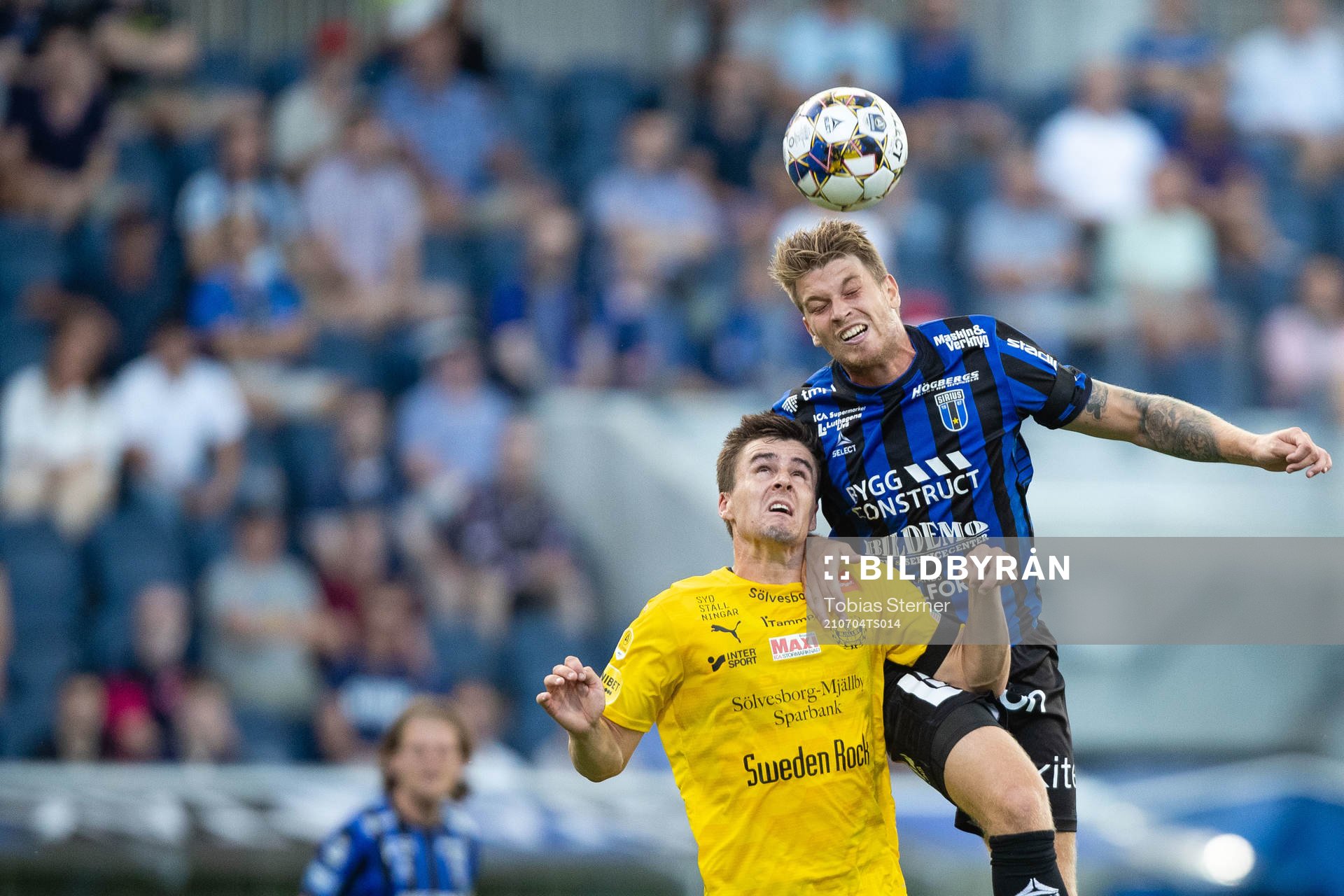 Mjällbys Jesper Gustavsson och Sirius Marcus Mathisen