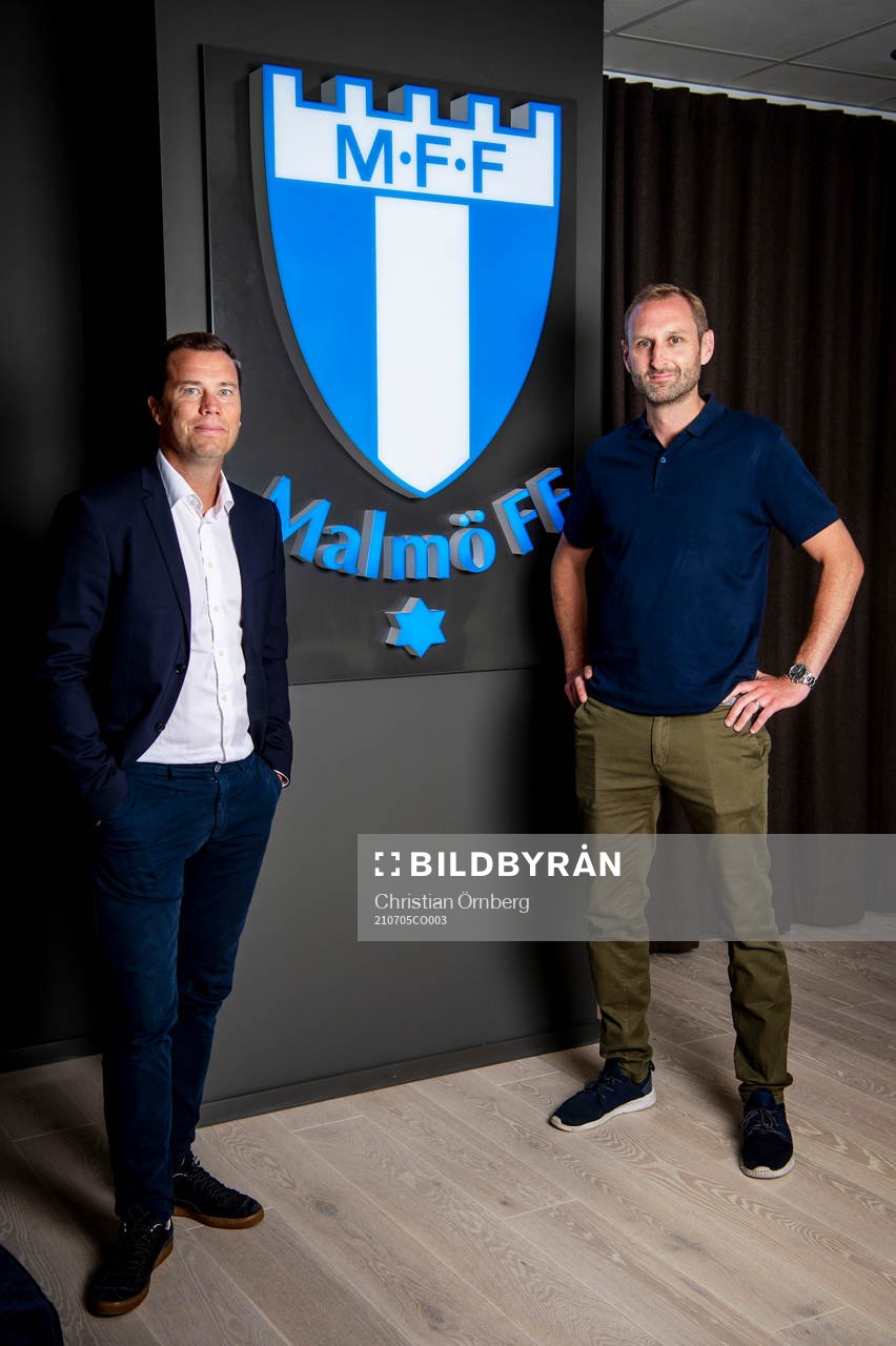 Malmö FFs Daniel Andersson, sportdirektör, och Andreas