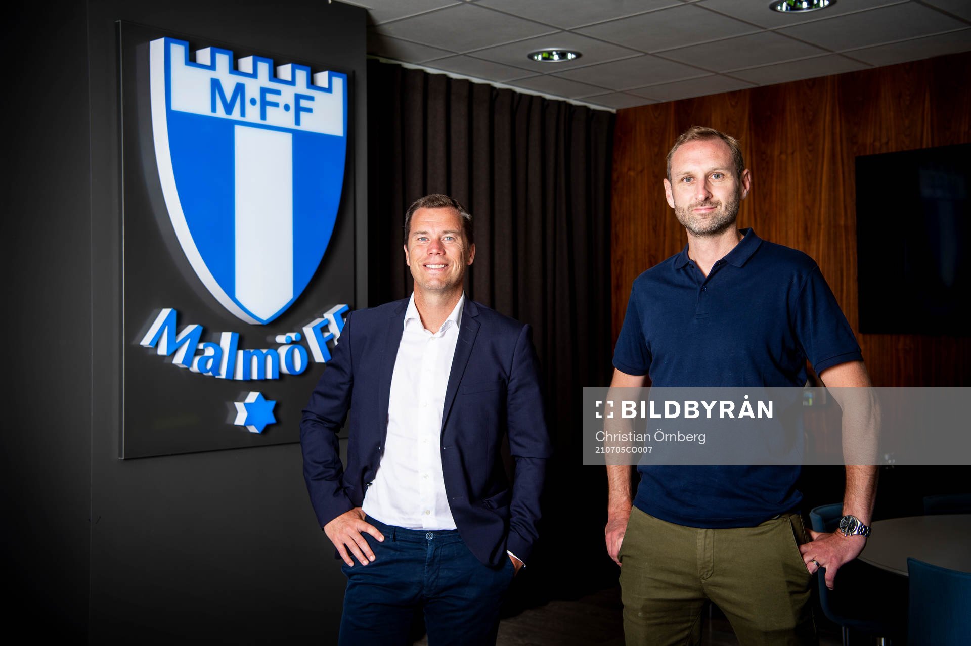 Malmö FFs Daniel Andersson, sportdirektör, och Andreas