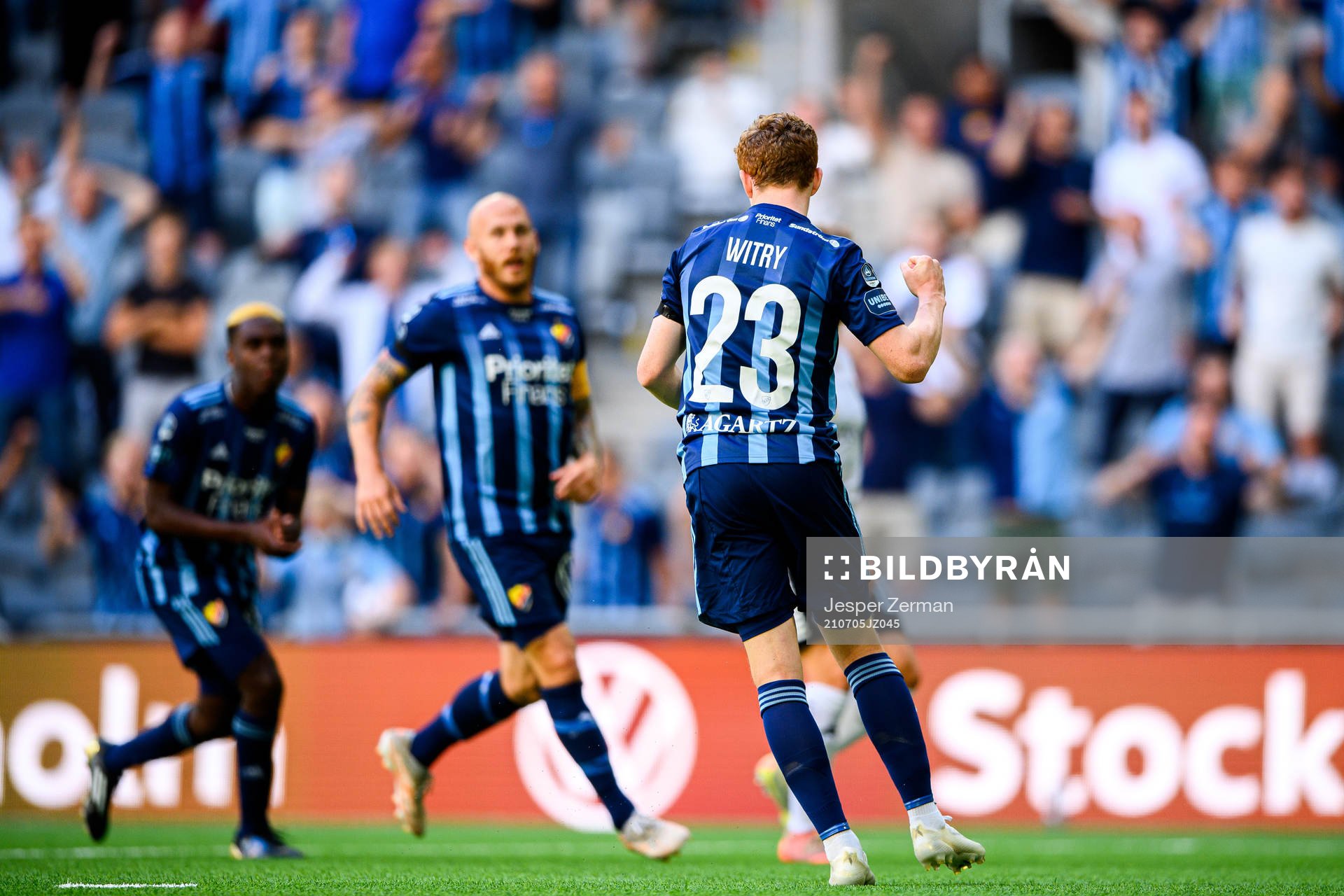 Djurgårdens Aslak Witry jublar