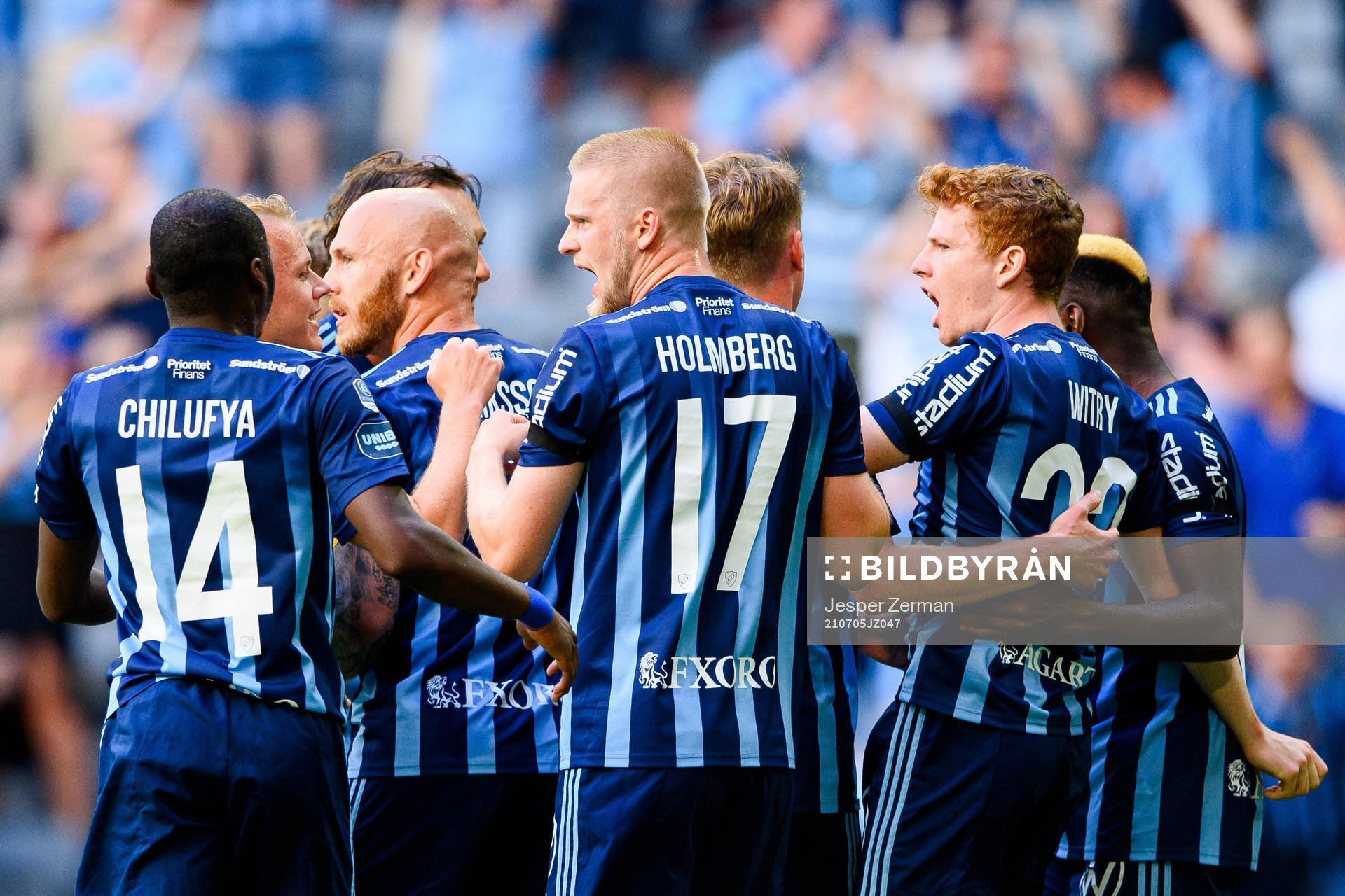 Djurgårdens Magnus Eriksson , Kalle Holmberg och Aslak