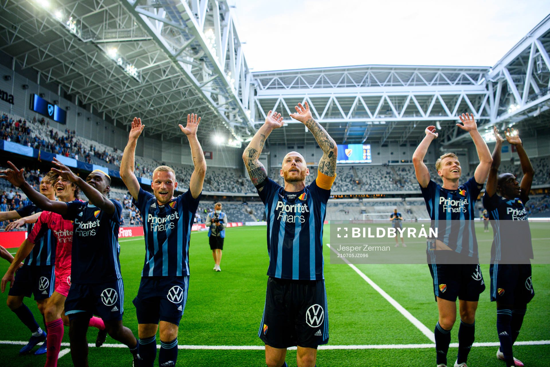 Djurgårdens Magnus Eriksson jublar