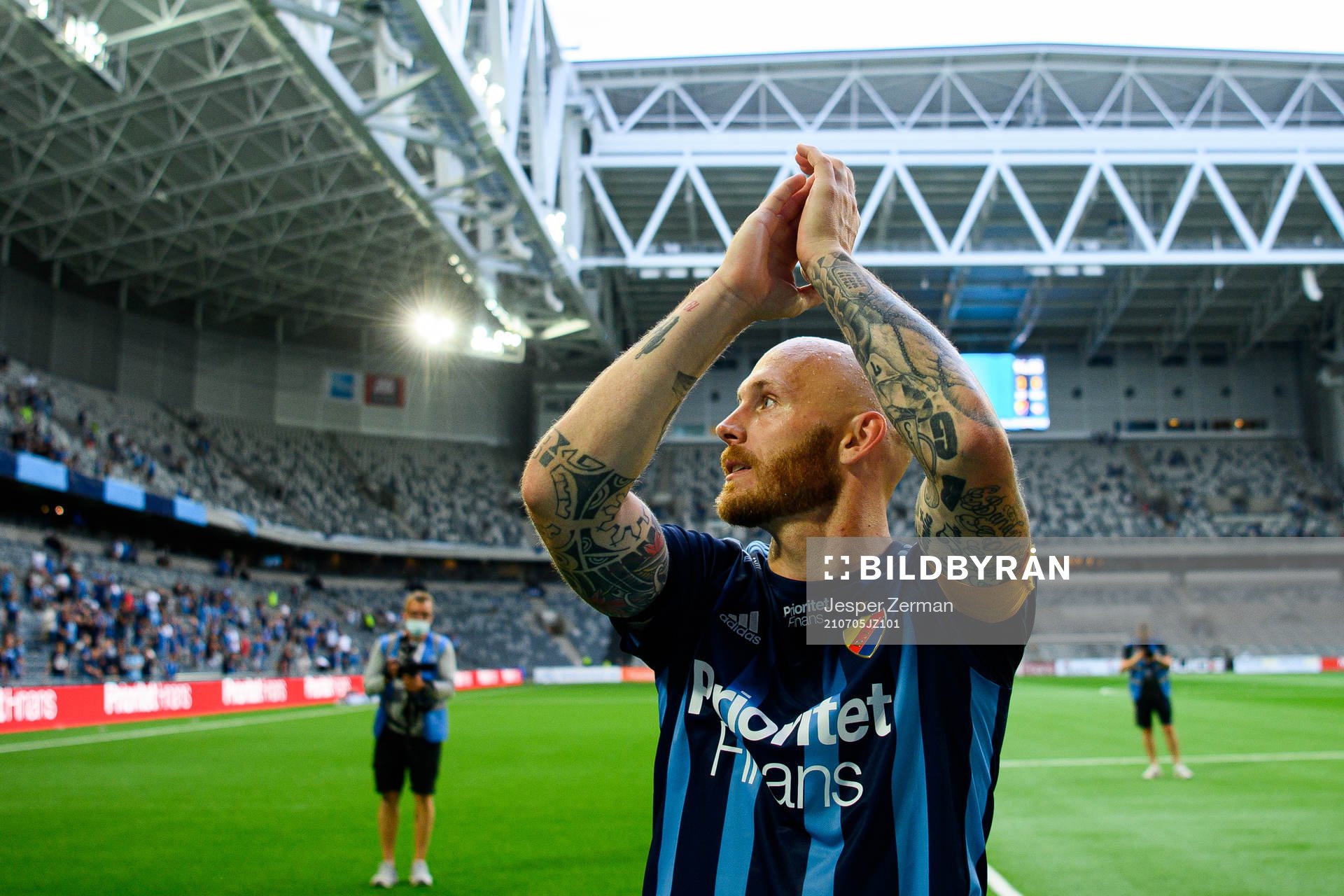 Djurgårdens Magnus Eriksson jublar