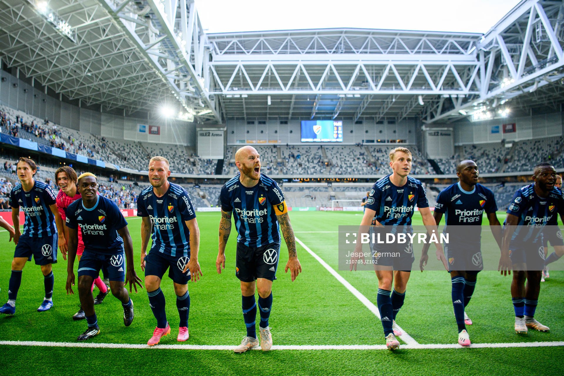 Djurgårdens Magnus Eriksson jublar