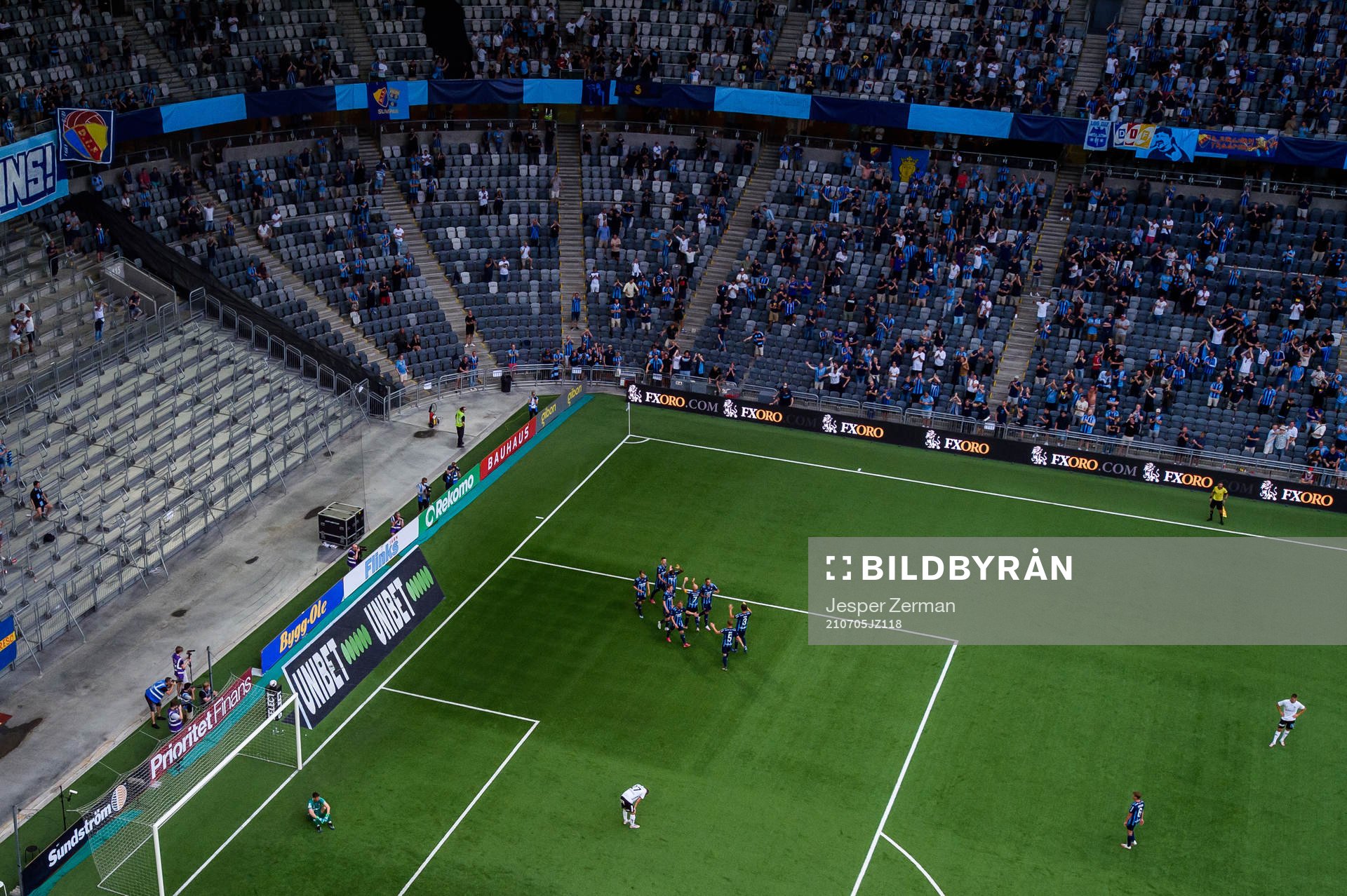 Djurgårdens spelare jublar