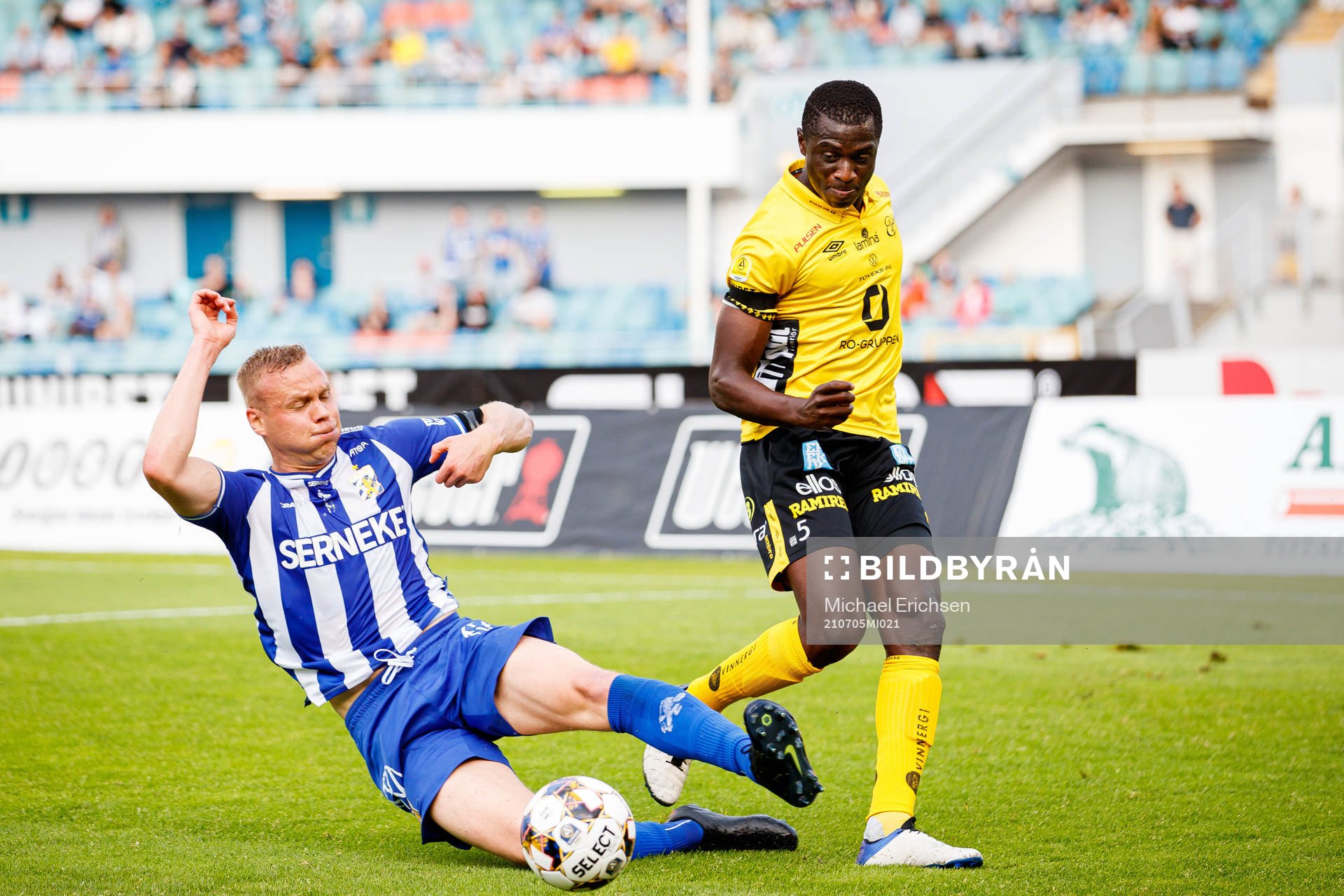 IFK Göteborgs Kolbeinn Sigthorsson och Elfsborgs Maudo
