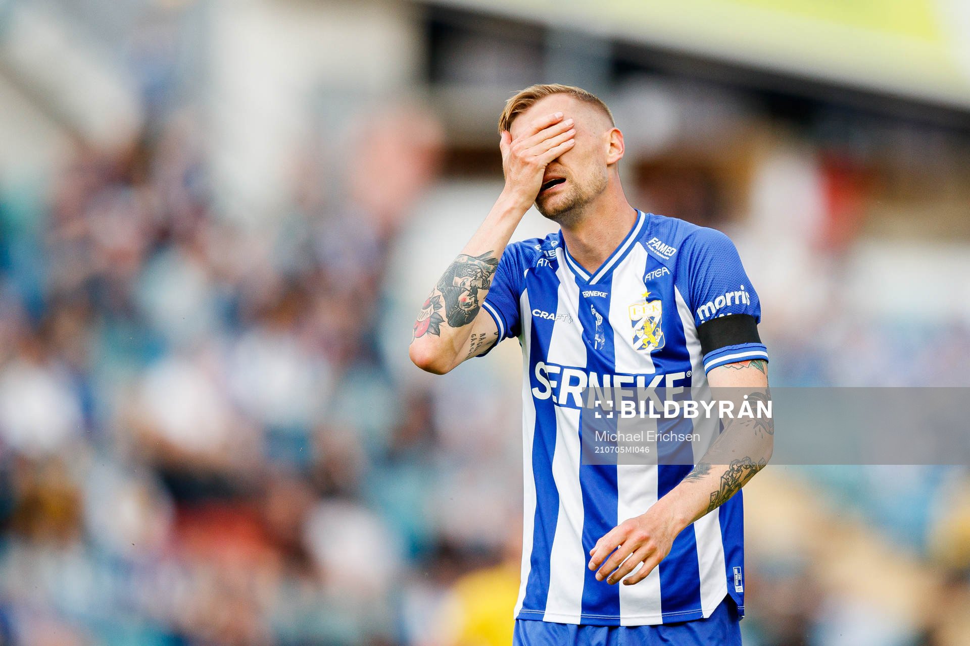 IFK Göteborgs Sebastian Eriksson deppar