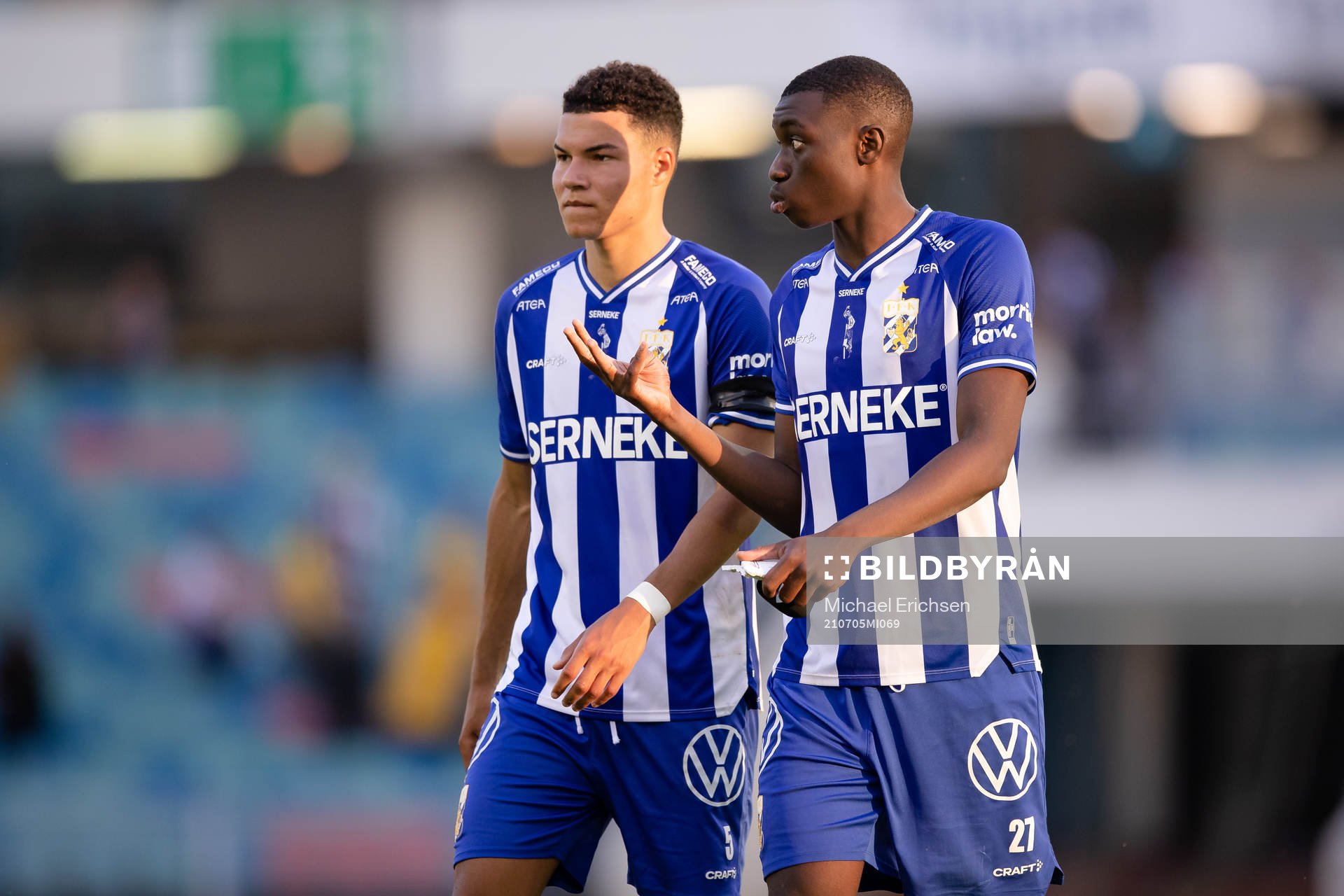 IFK Göteborgs Alexander Jallow och Yahya Kalley deppar