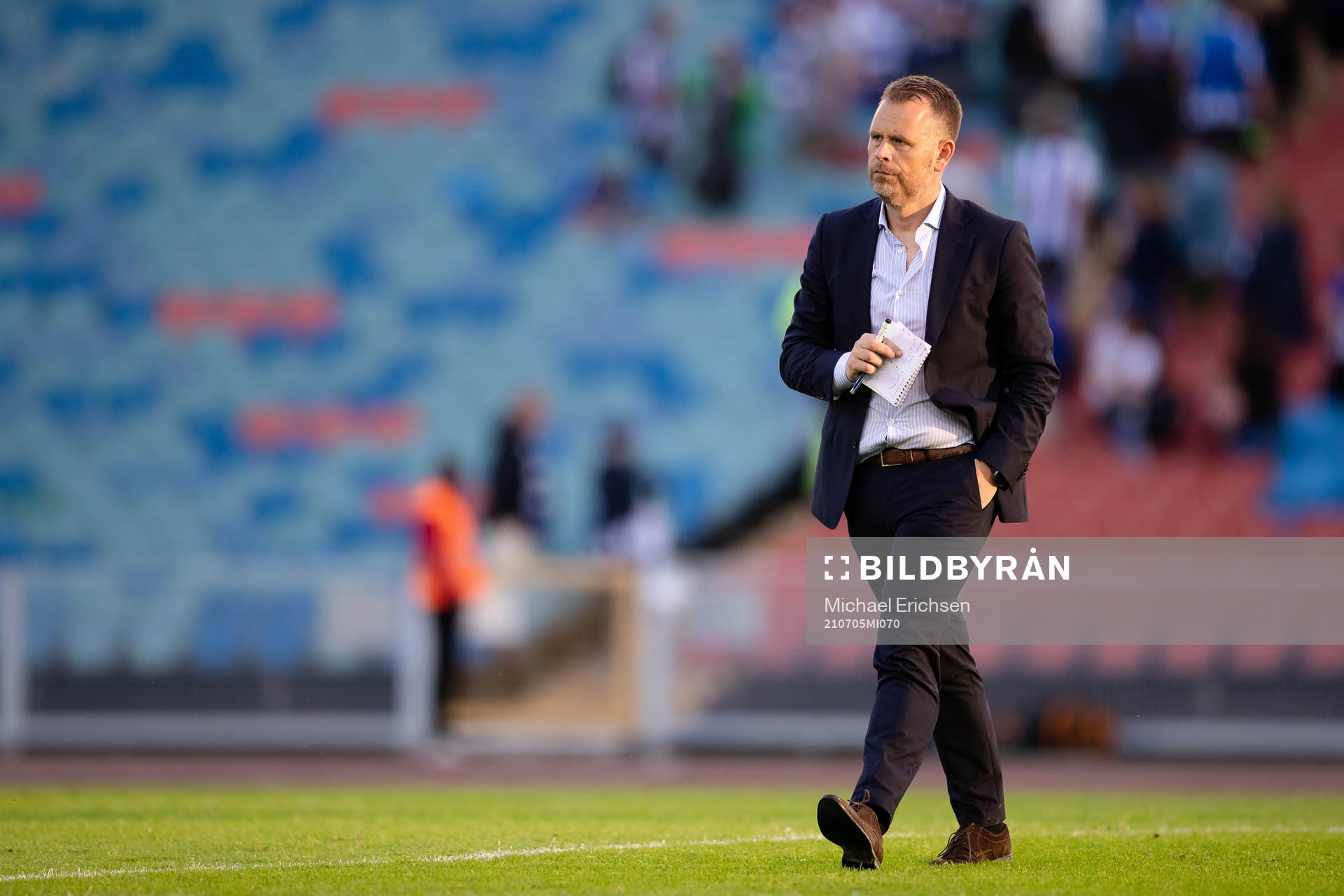 IFK Göteborgs tränare Mikael Stahre efter fotbollsmatchen i Allsvenskan mellan IFK Göteborg och Elfsborg den 5 juli 2021 i Göteborg.