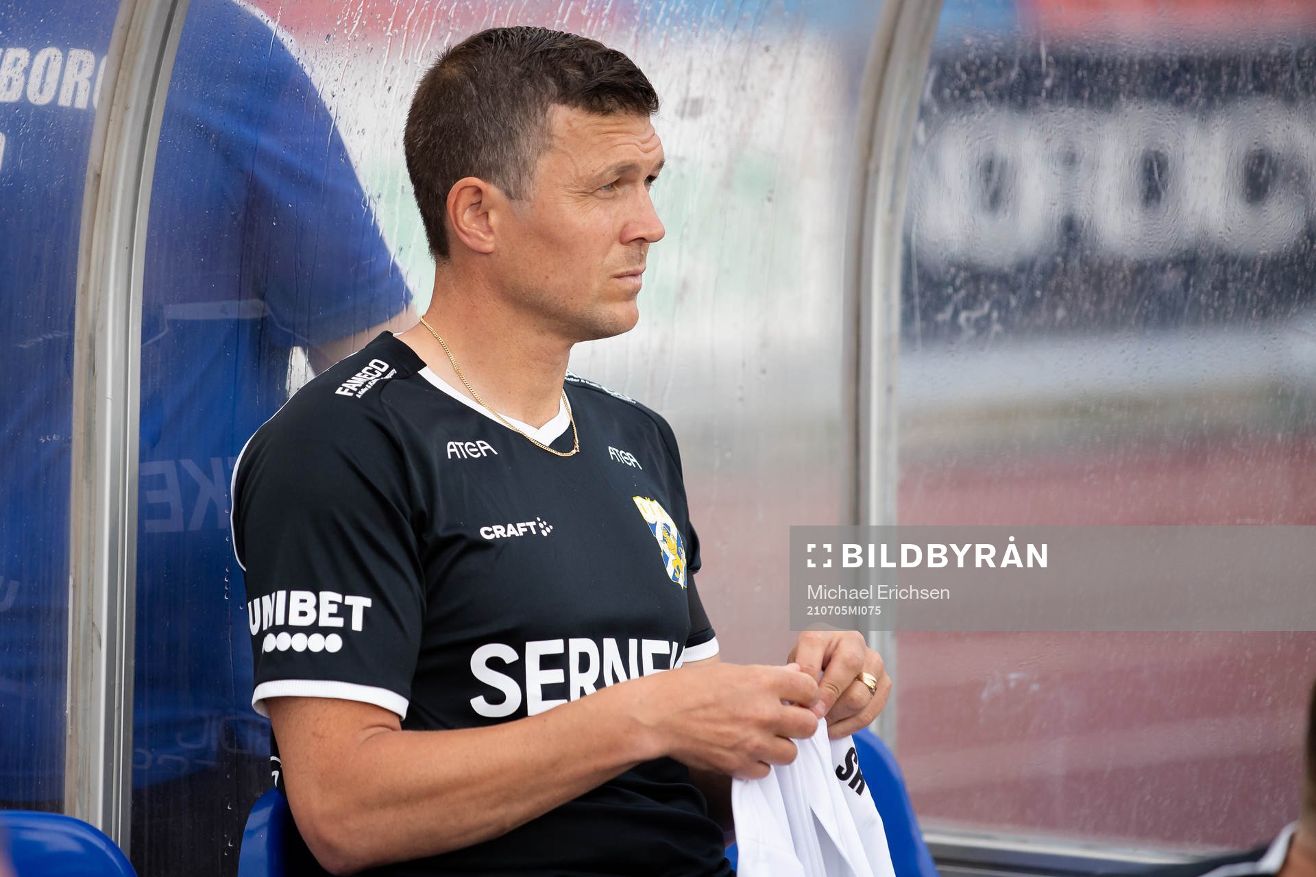 IFK Göteborgs assisterande tränare Hannes Stiller innan