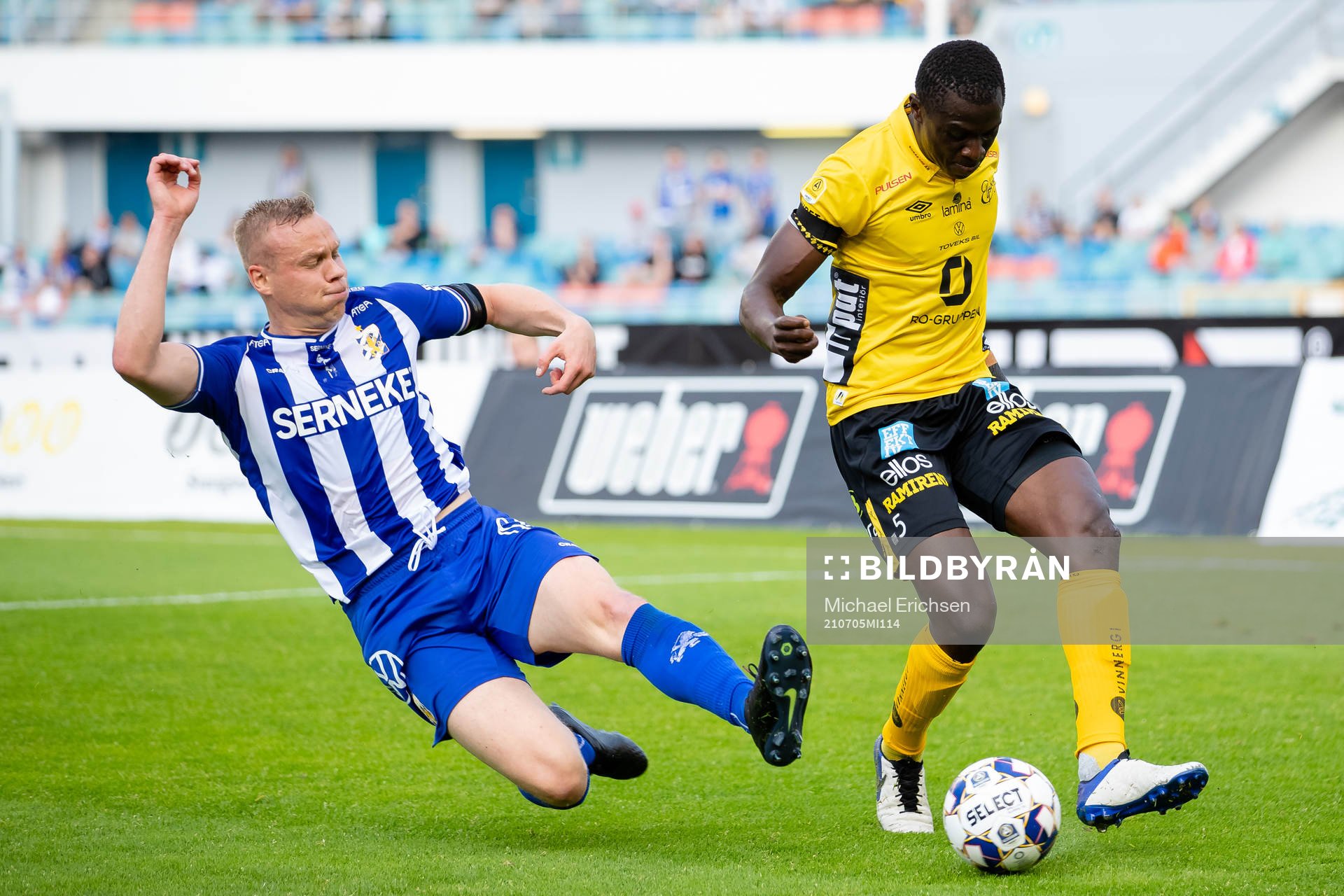 IFK Göteborgs Kolbeinn Sigthorsson och Elfsborgs Maudo