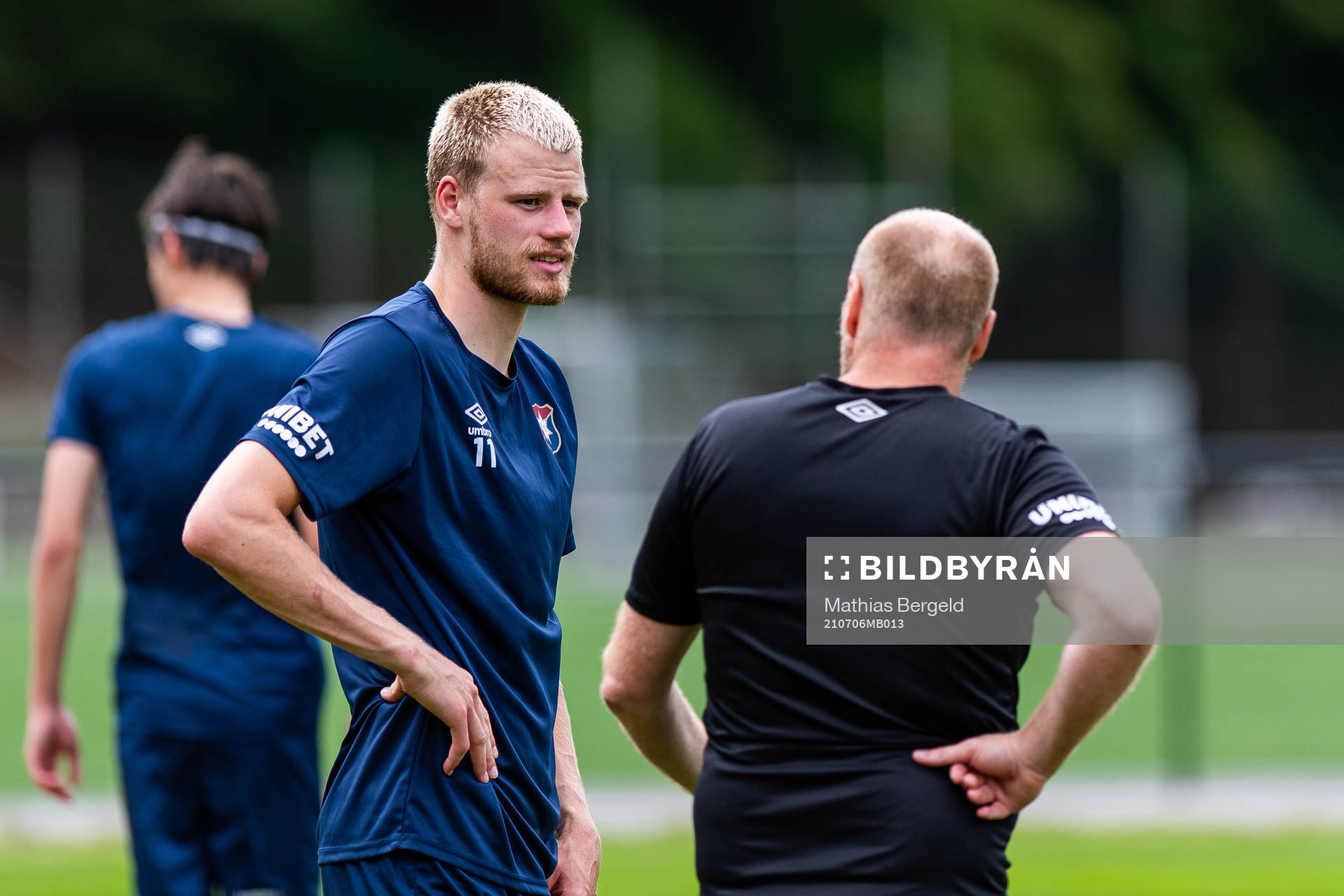 Elias Gustafson och tränare Dane Ivarsson