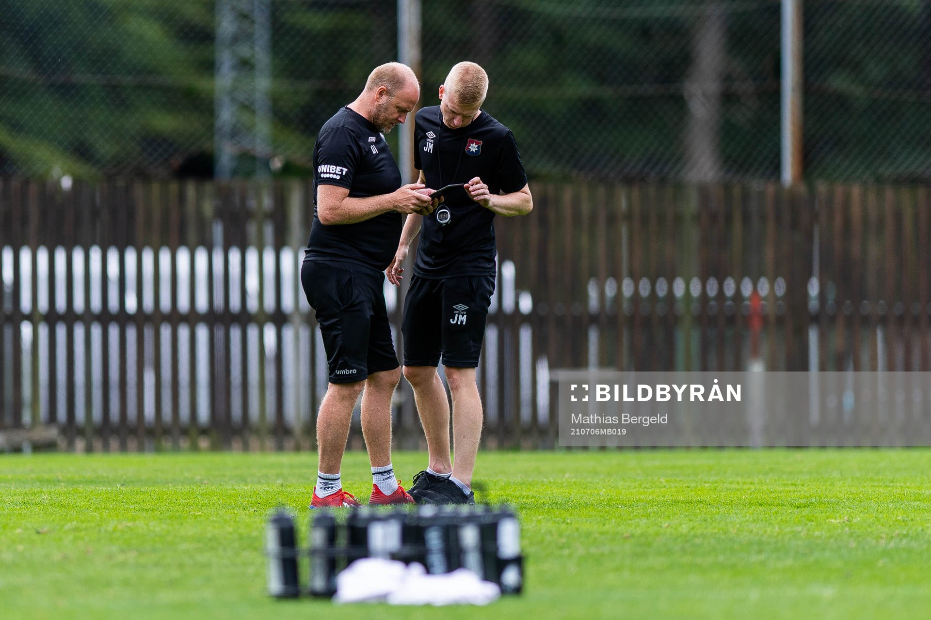Tränare Dane Ivarsson och assisterande tränare Johan