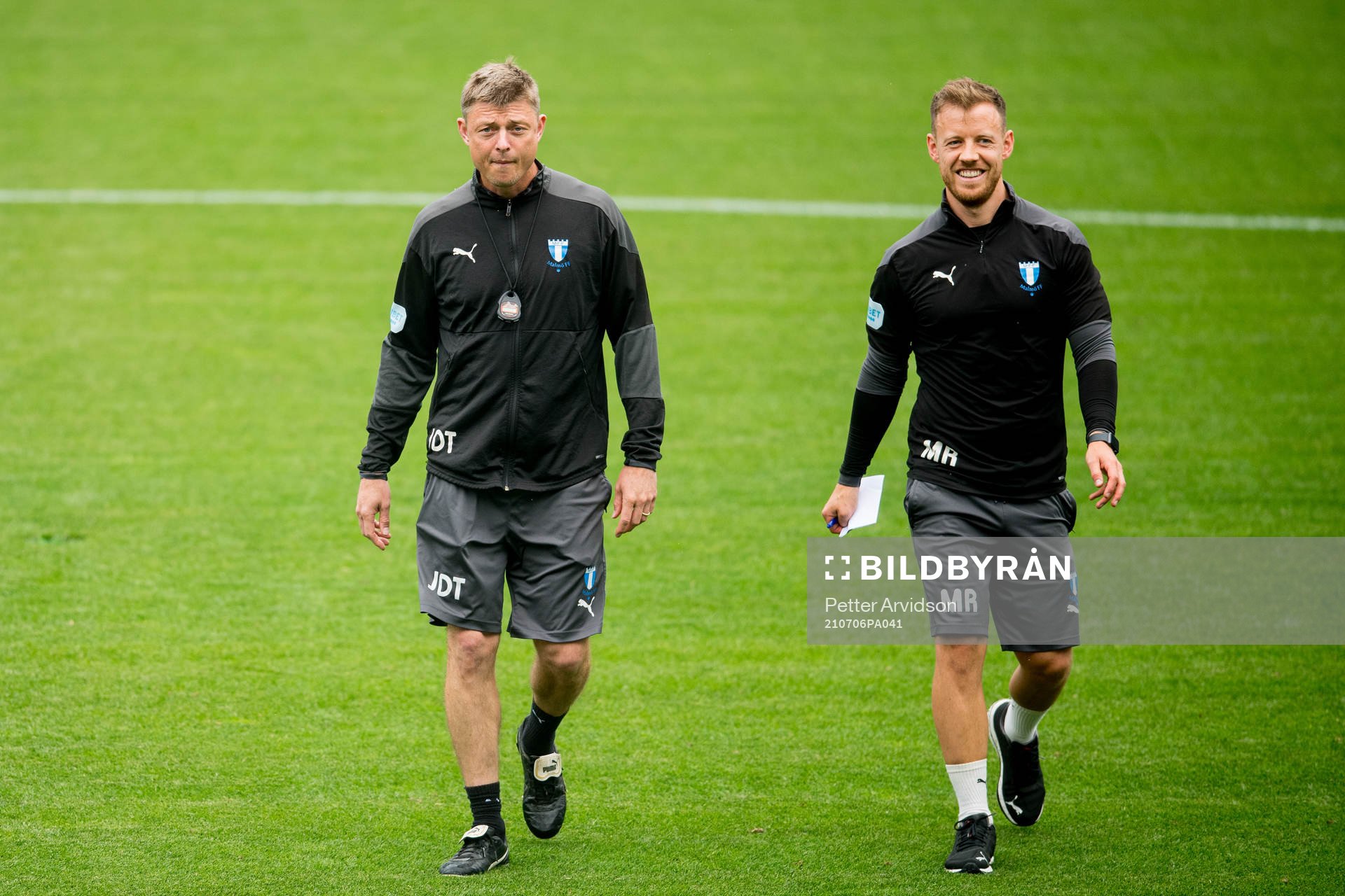Jon Dahl Tomasson, head coach and Mark Read, physical