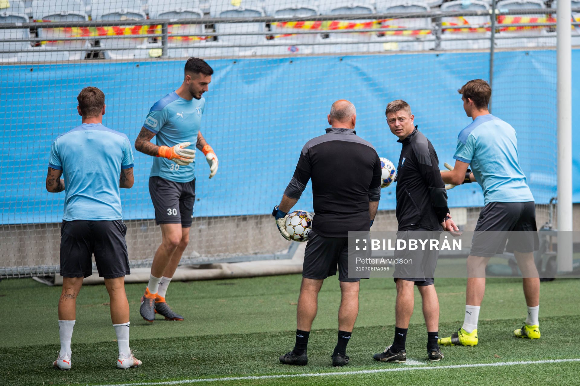 Jon Dahl Tomasson, head coach and Jonnie Fedel, goalkeeper