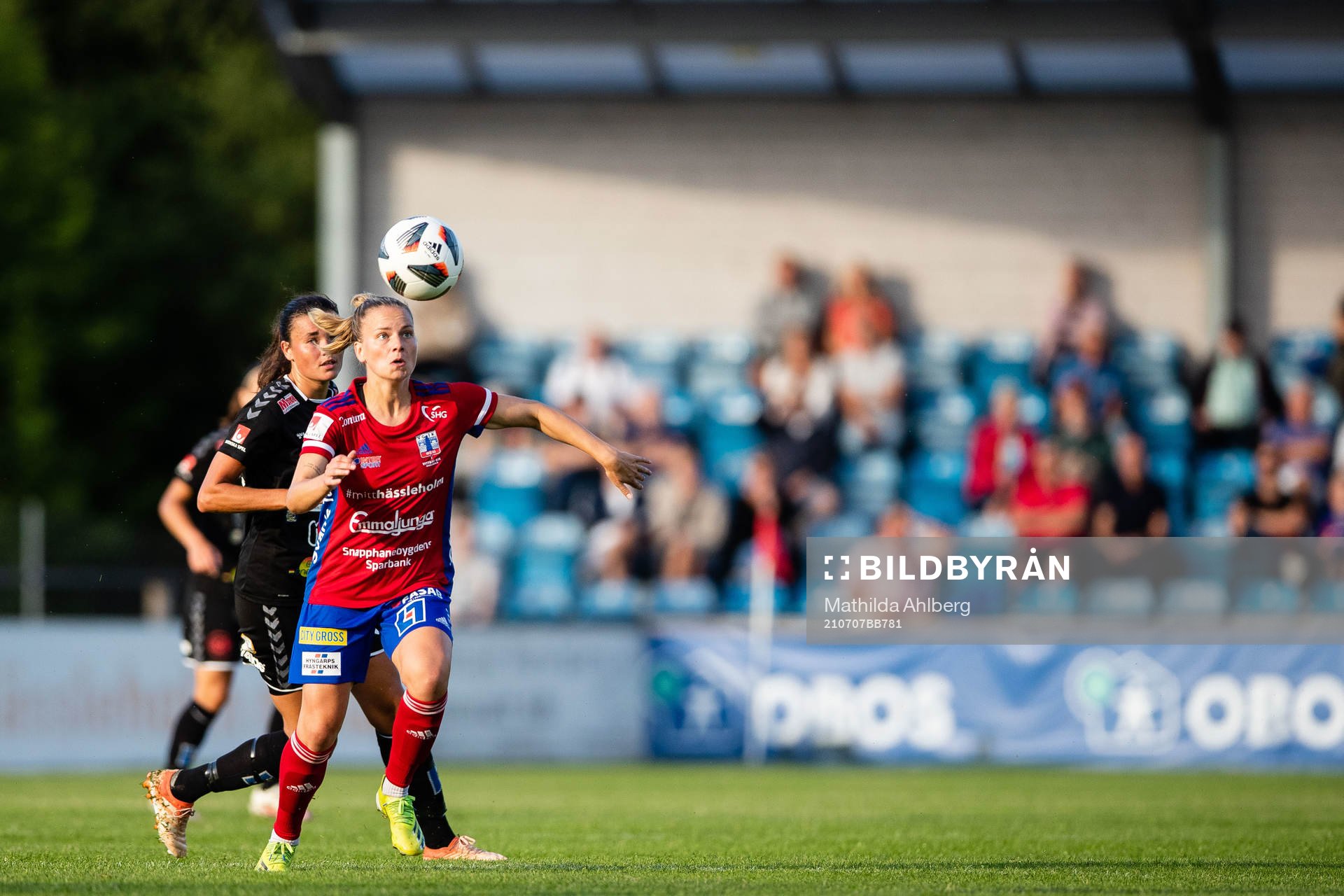 Vittsjös Julia Tunturi under fotbollsmatchen i Damallsvenskan mellan Vittsjö och Kristianstad den 7 juli 2021 i Vittsjö. 