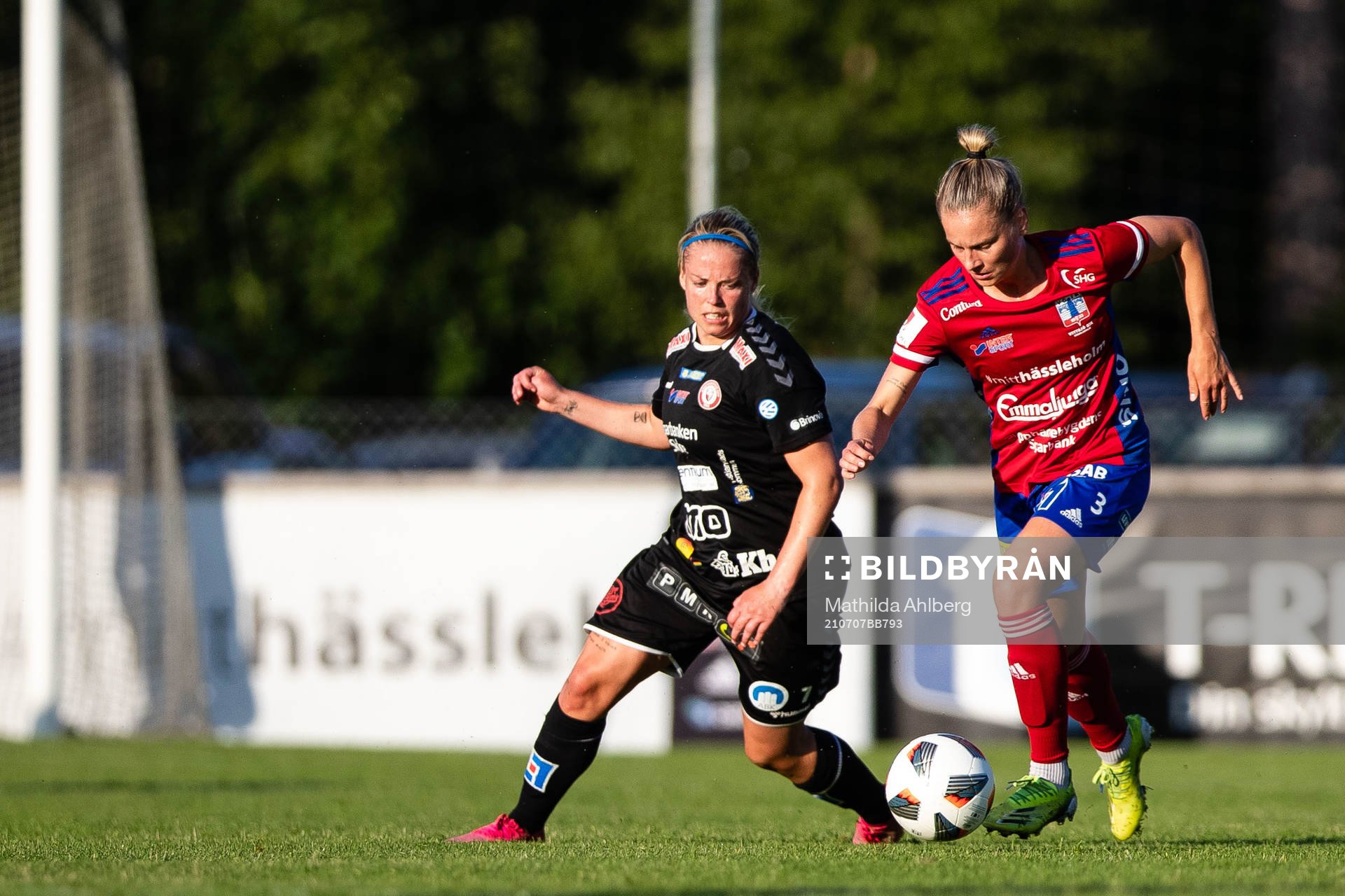 Kristianstads Therese Sessy Åsland och Vittsjös Julia