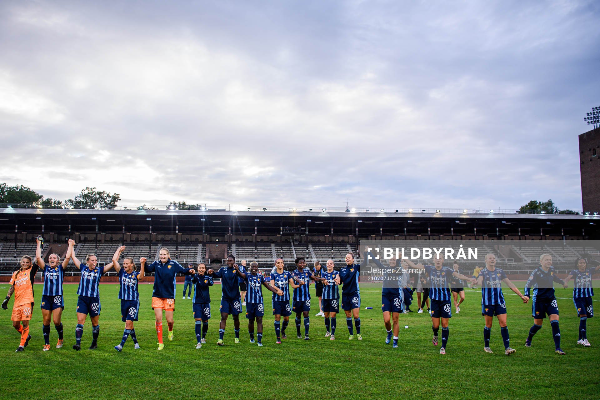 Djurgårdens spelare jublar